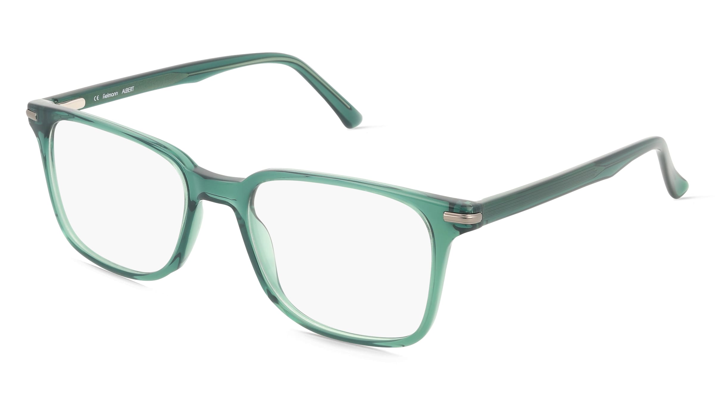 Fielmann BD 580 FLEX CL ALBERT Herren-Brille inkl. Gläser Vollrand Quadratisch Acetat-Gestell 52/17/145, Grün