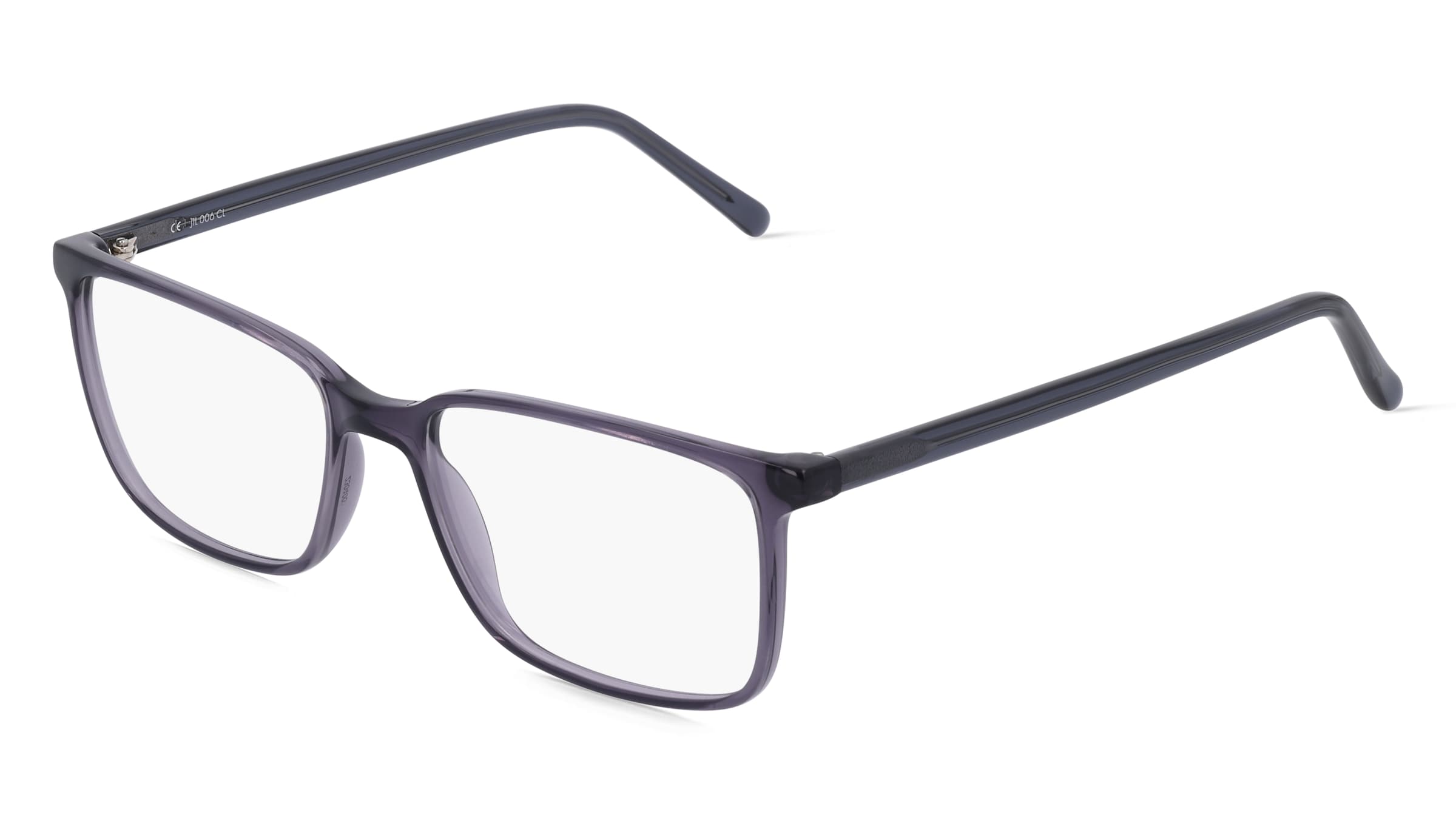 Fielmann JIL 006 CL Herren-Brille inkl. Gläser Vollrand Quadratisch Acetat-Gestell 56/17/145, Grau