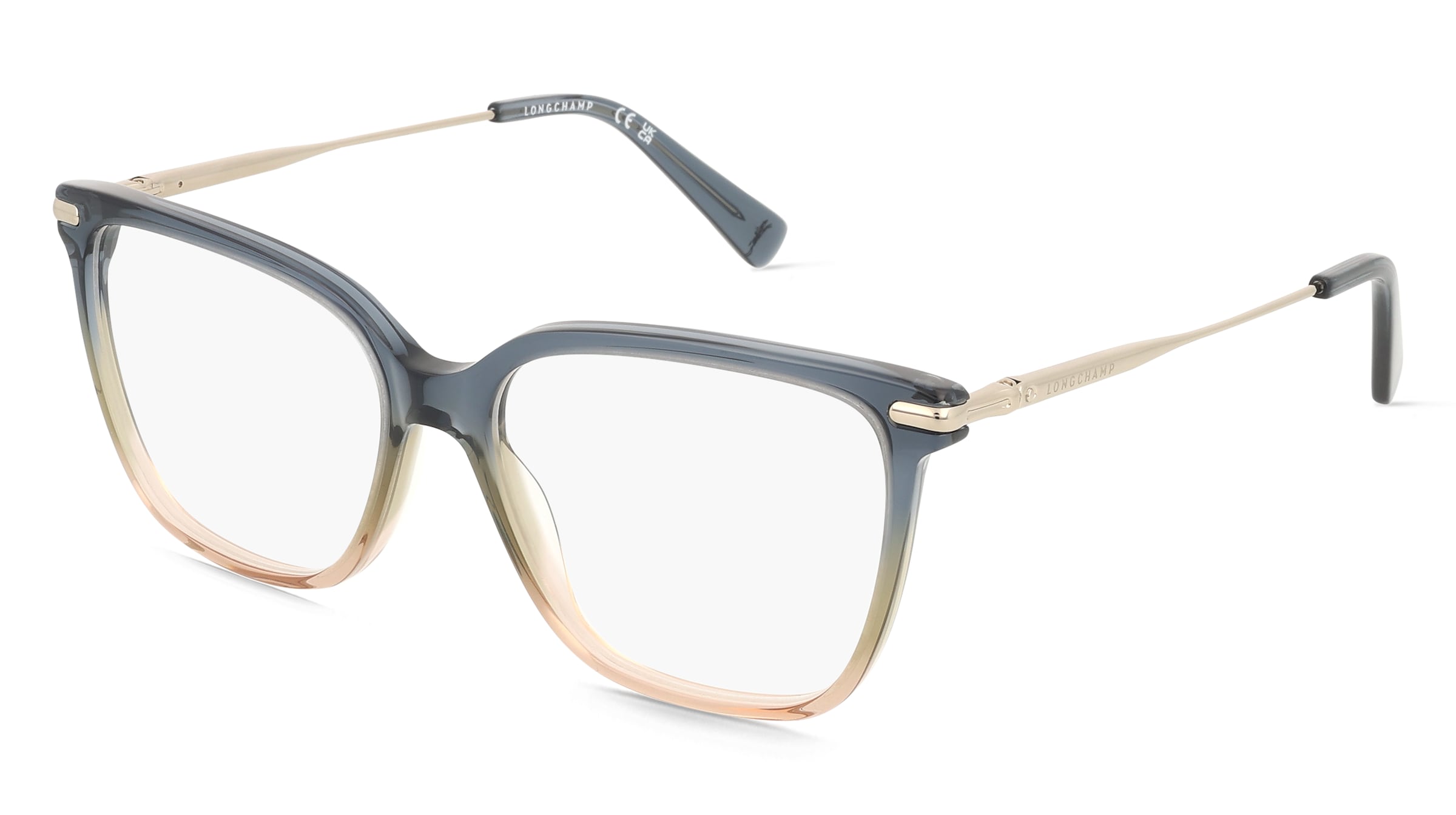 Longchamp LO2751 Unisex-Brille inkl. Gläser Vollrand Quadratisch Acetat-Gestell 54/15/140, Blau