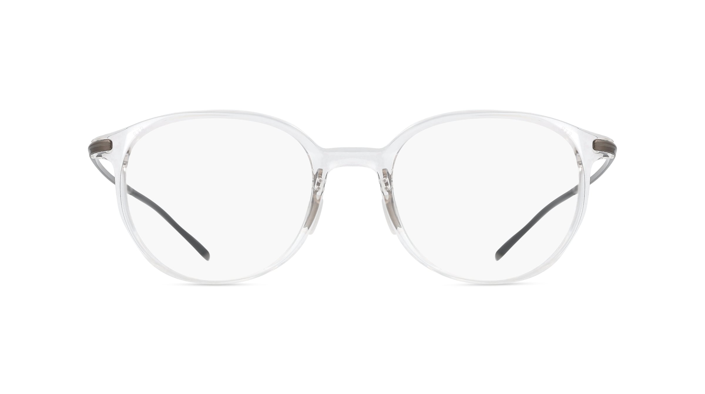 Porsche Design 8734 Unisex-Brille inkl. Gläser Vollrand Rund Kunststoff-Gestell 51mm/20mm/145mm, grau