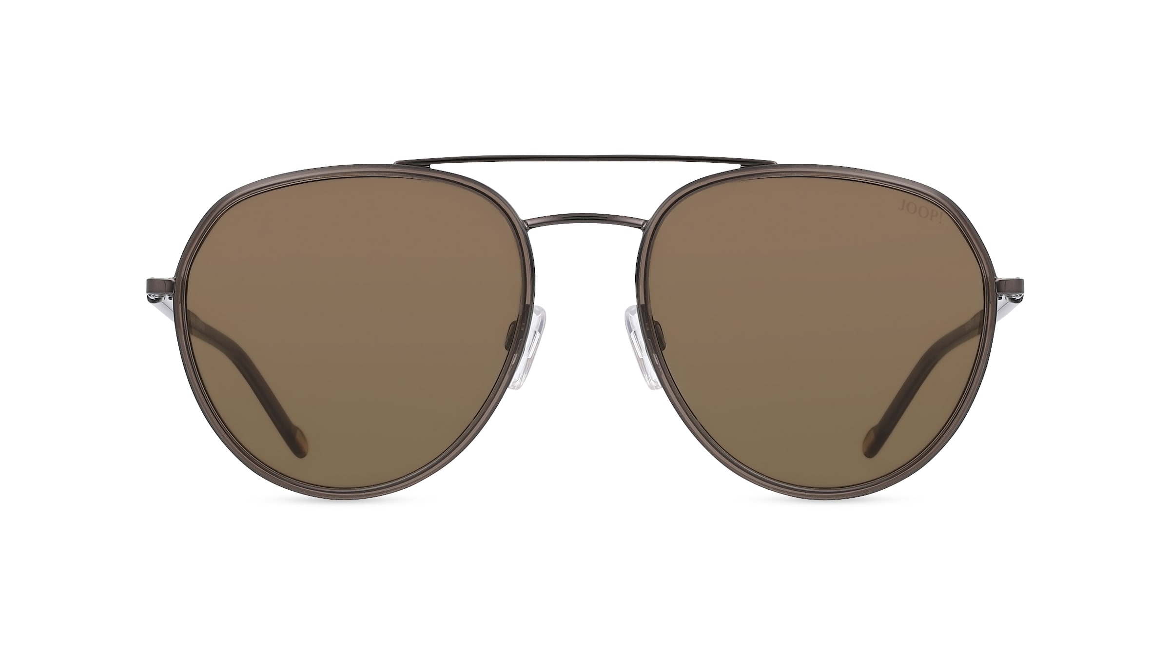 JOOP! JP 7401 Herren-Sonnenbrille Vollrand Rund Metall-Gestell, schwarz