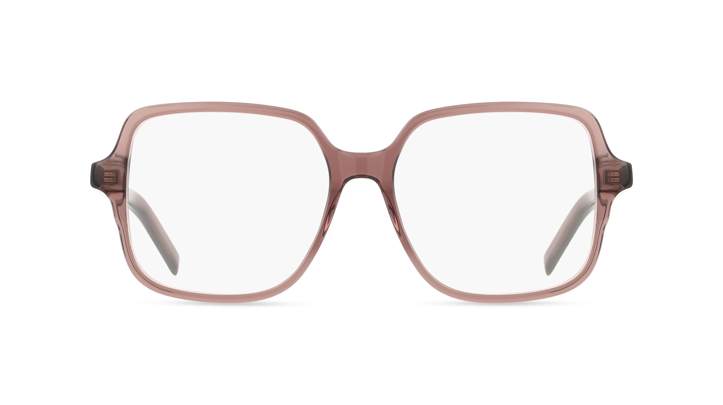 Givenchy GV50044I GV DAY Damen-Brille inkl. Gläser Vollrand Quadratisch Acetat-Gestell 53/16/140, Braun