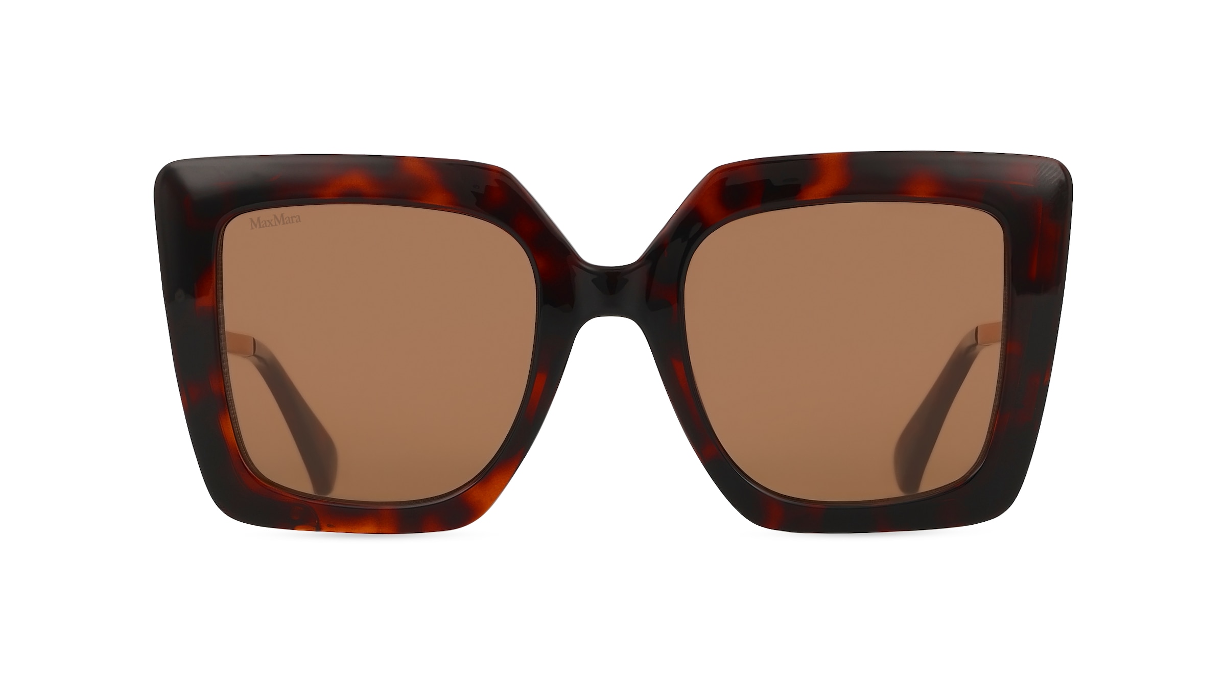 Max Mara MM0051 Damen-Sonnenbrille Vollrand Cateye Kunststoff-Gestell, rot