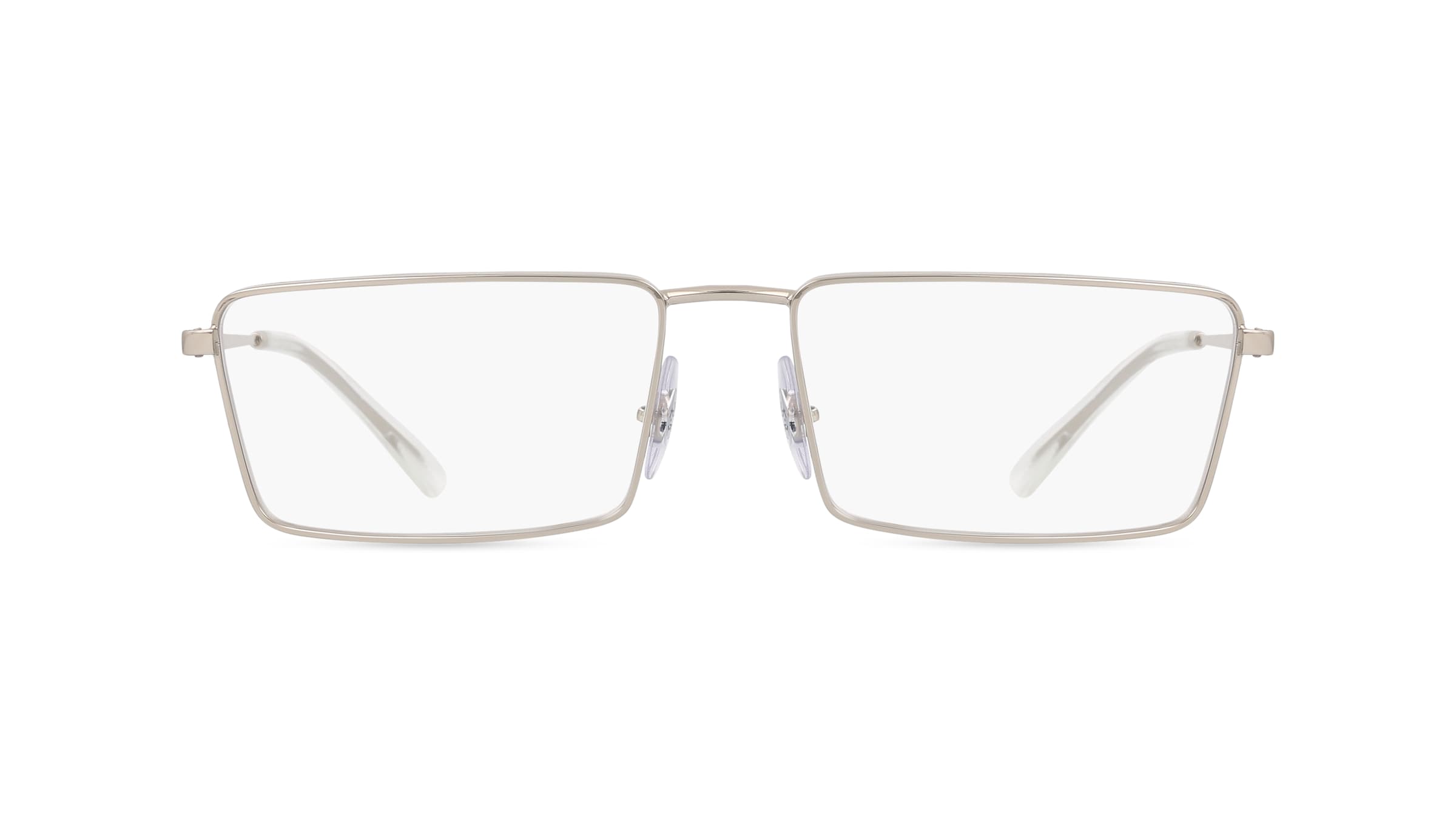 Ray Ban 0RX6541 EMY Unisex-Brille inkl. Gläser Vollrand Eckig Metall-Gestell 56mm/17mm/145mm, silber