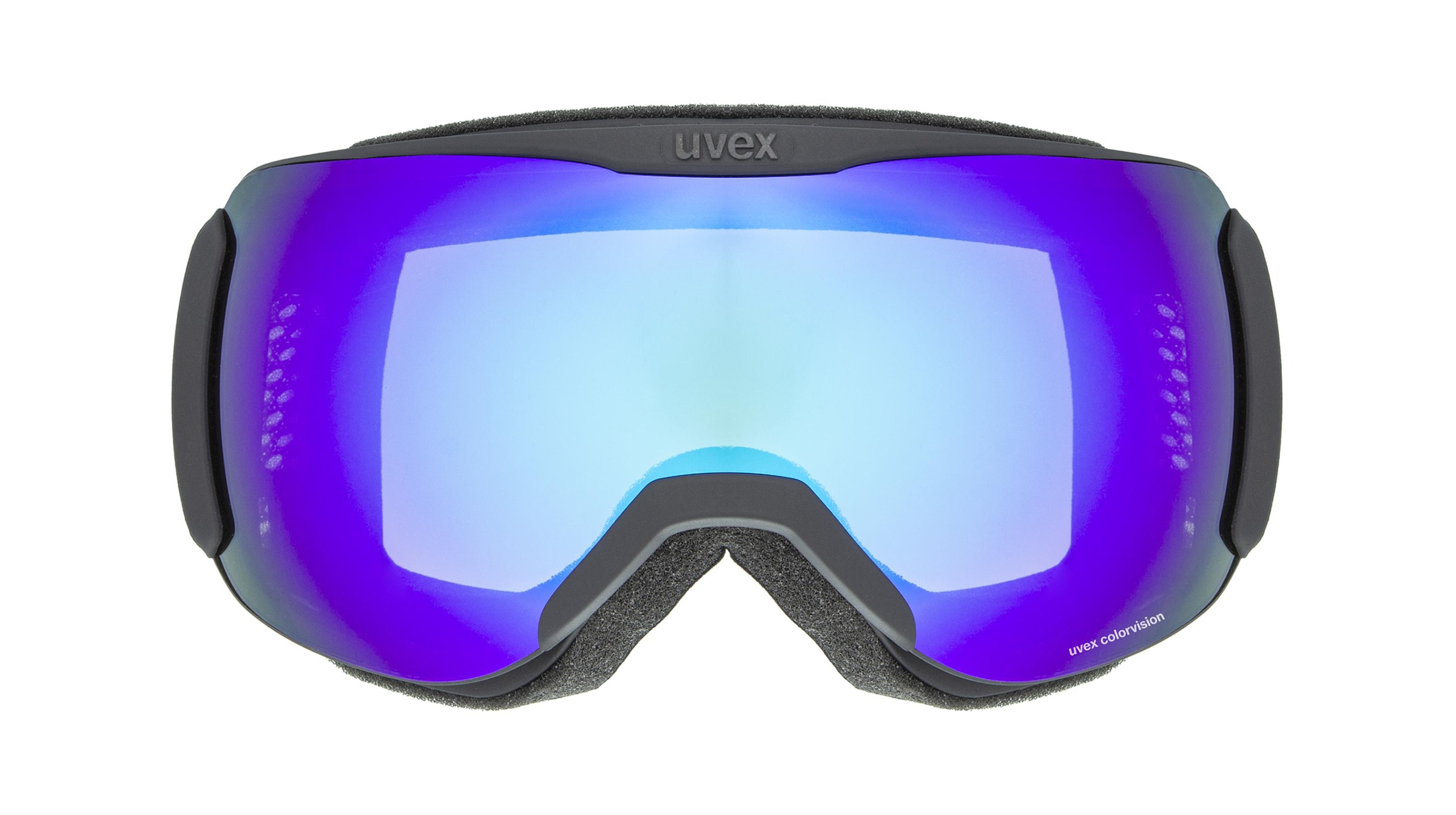 Uvex DOWNHILL 2100 CV  Unisex-Skibrille Vollrand Monoscheibe Kunststoff-Gestell, schwarz