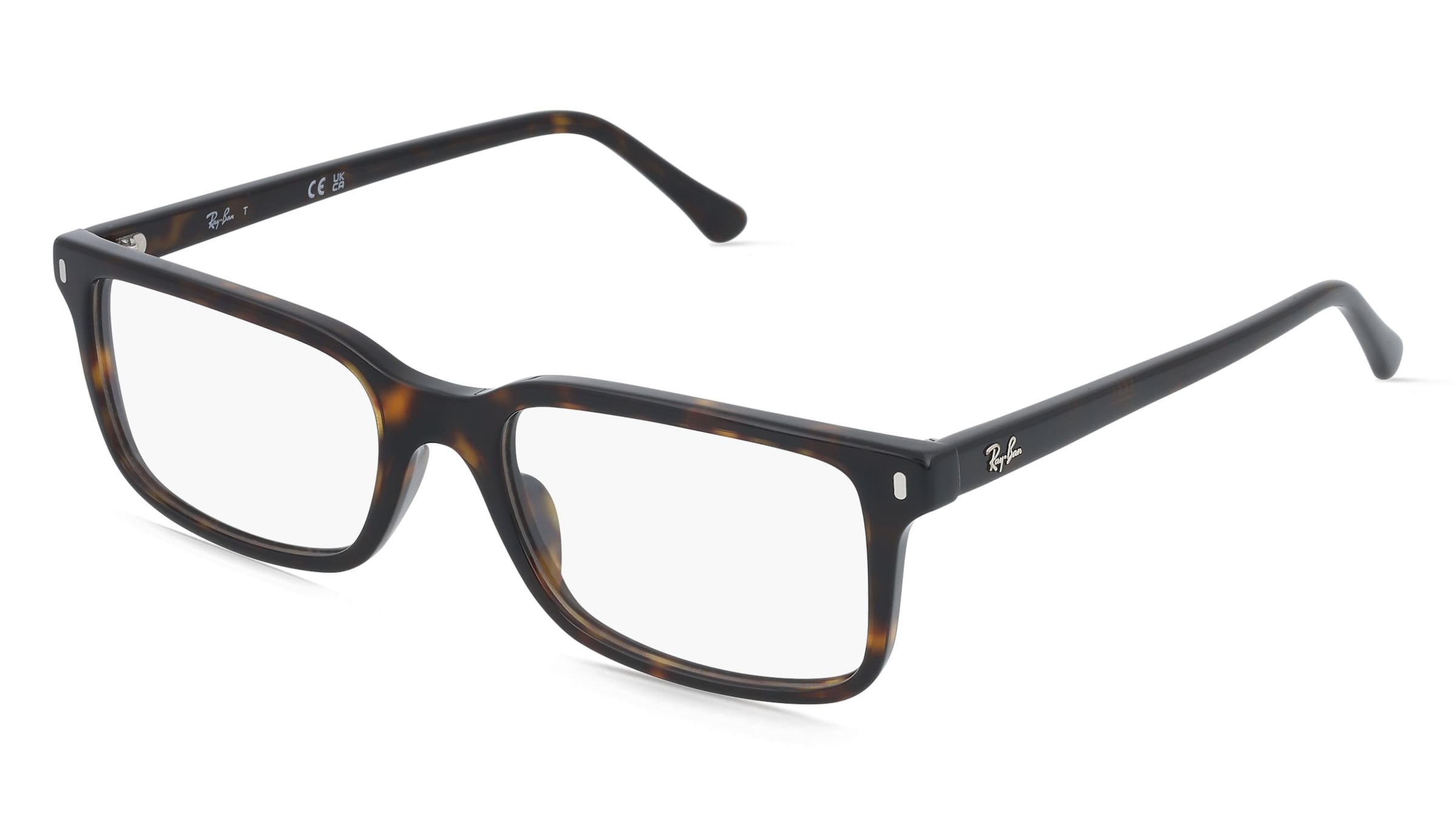 Ray-Ban 0RX5445 Unisex-Brille inkl. Gläser Vollrand Quadratisch Acetat-Gestell 54/19/145, Havanna