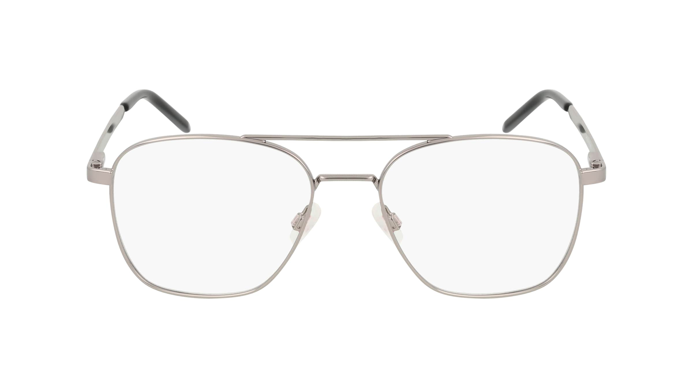 Hugo HG 1034 Herren-Brille inkl. Gläser Vollrand Eckig Metall-Gestell 55mm/19mm/145mm, grau