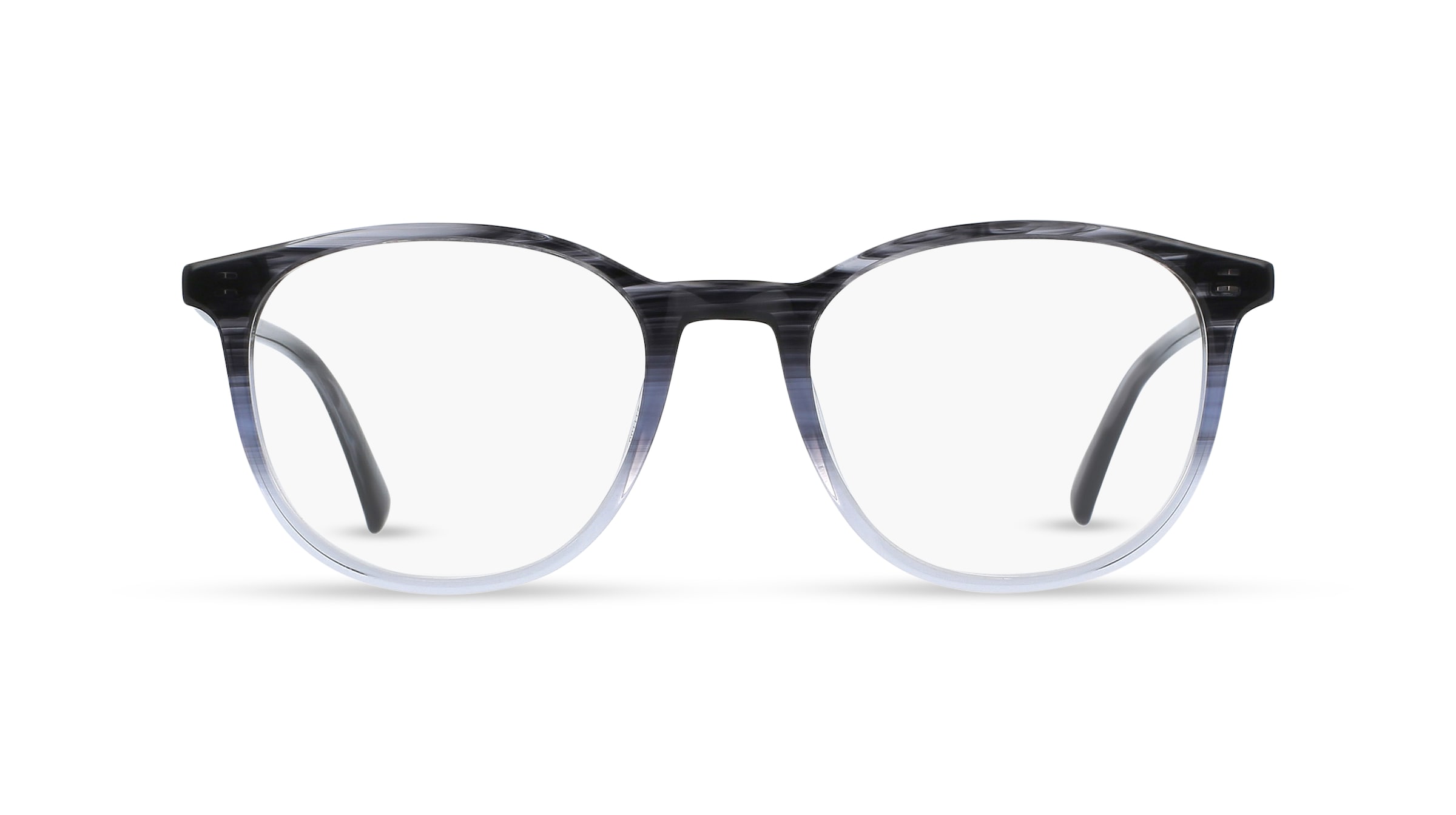 Fielmann LN 028 CL Unisex-Brille inkl. Gläser Vollrand Panto Acetat-Gestell 51mm/19mm/145mm, grau