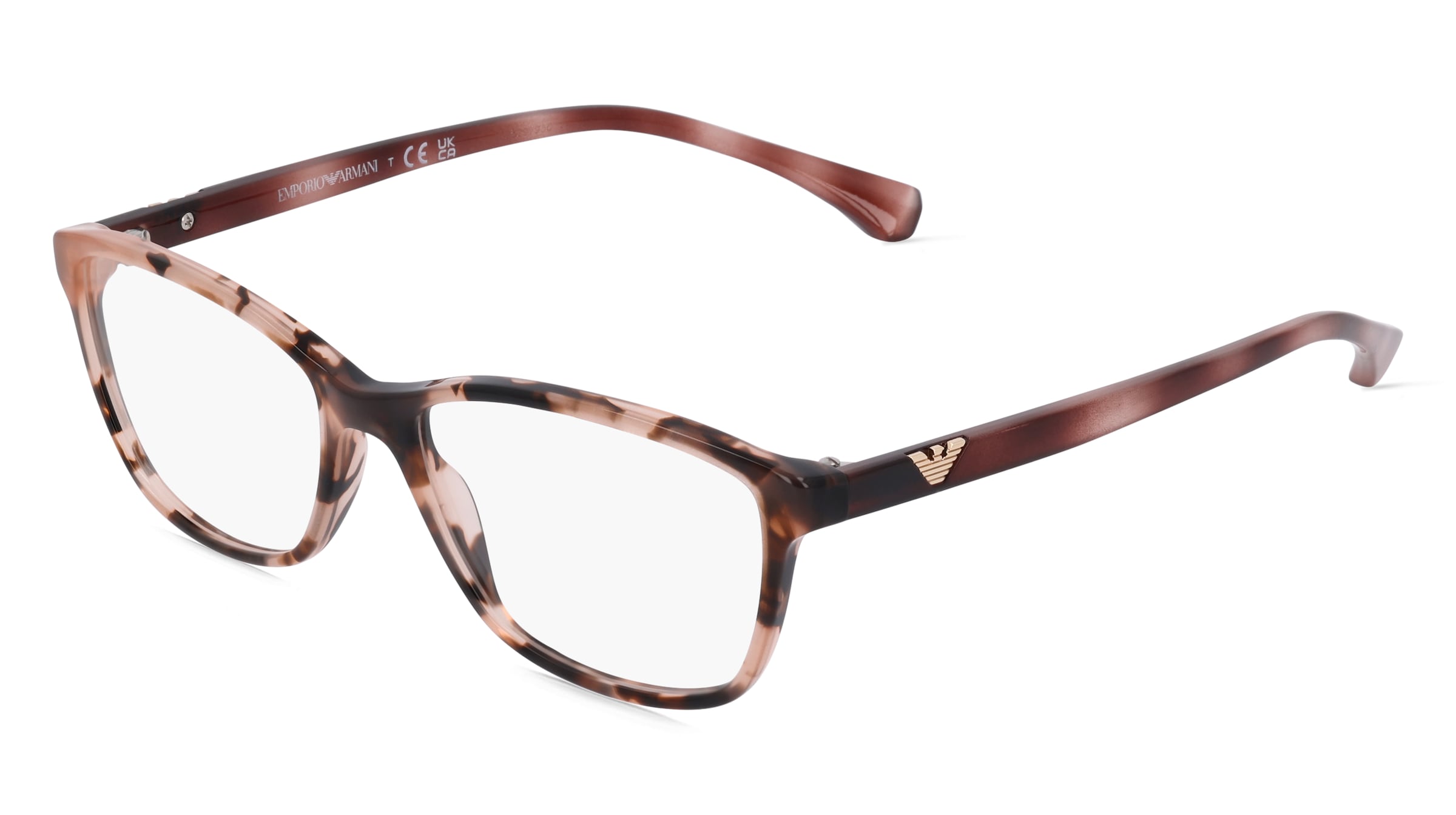 Emporio Armani EA3099 Damen-Brille inkl. Gläser Vollrand Cat Eye Acetat-Gestell 54/16/140, Pink