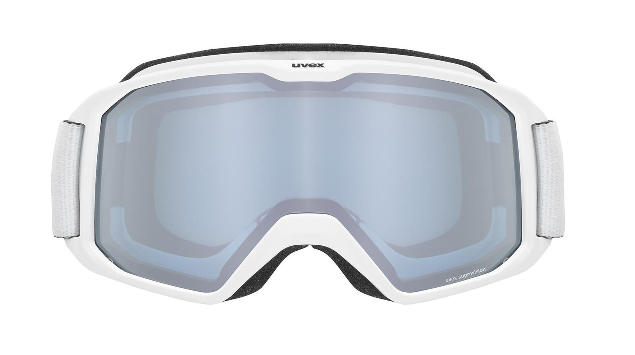 Uvex ELEMNT FM Unisex-Skibrille Vollrand Monoscheibe Kunststoff-Gestell, weiß