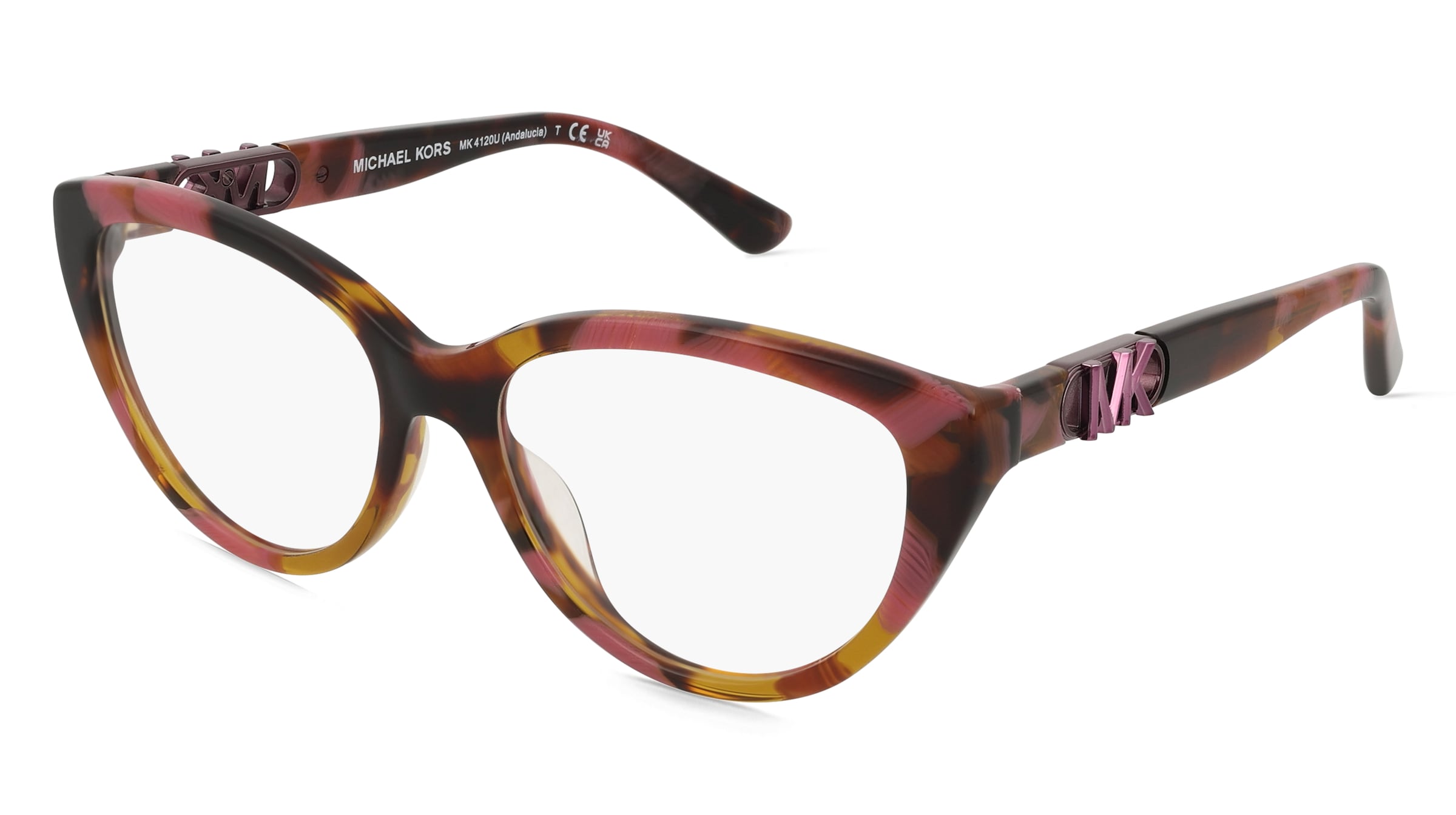 Michael Kors 0MK4120U ANDALUCIA Damen-Brille inkl. Gläser Vollrand Cat Eye Acetat-Gestell 53/16/140, Lila