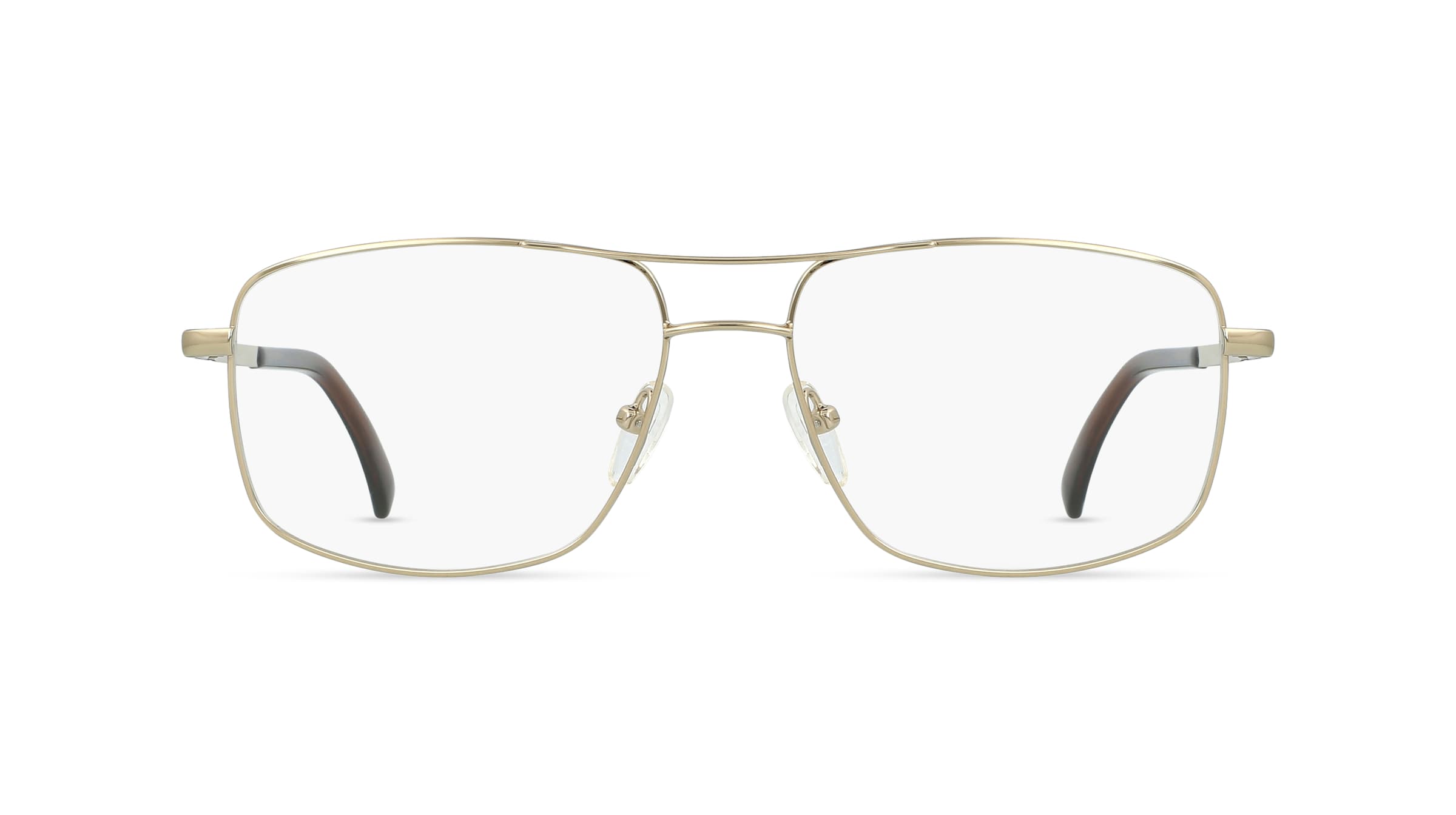 Fielmann MC 563 CL Herren-Brille inkl. Gläser Vollrand Eckig Edelstahl-Gestell 56mm/15mm/145mm, gold