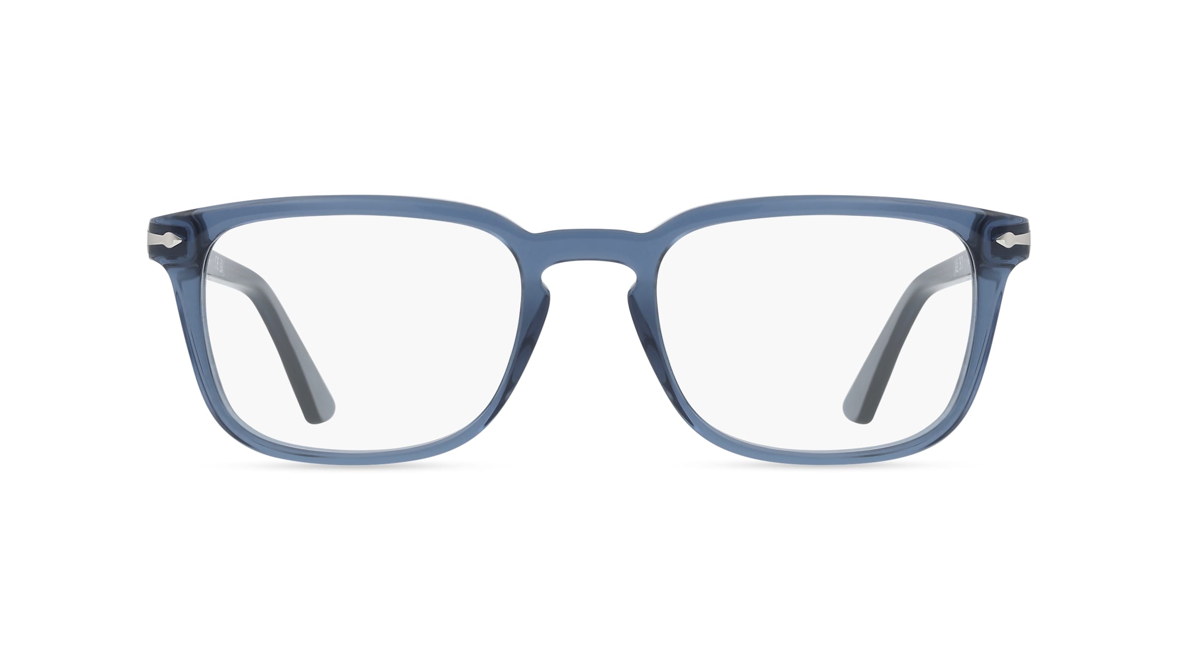 Persol 0PO3382V Unisex-Brille inkl. Gläser Vollrand Quadratisch Acetat-Gestell 52/19/145, Blau