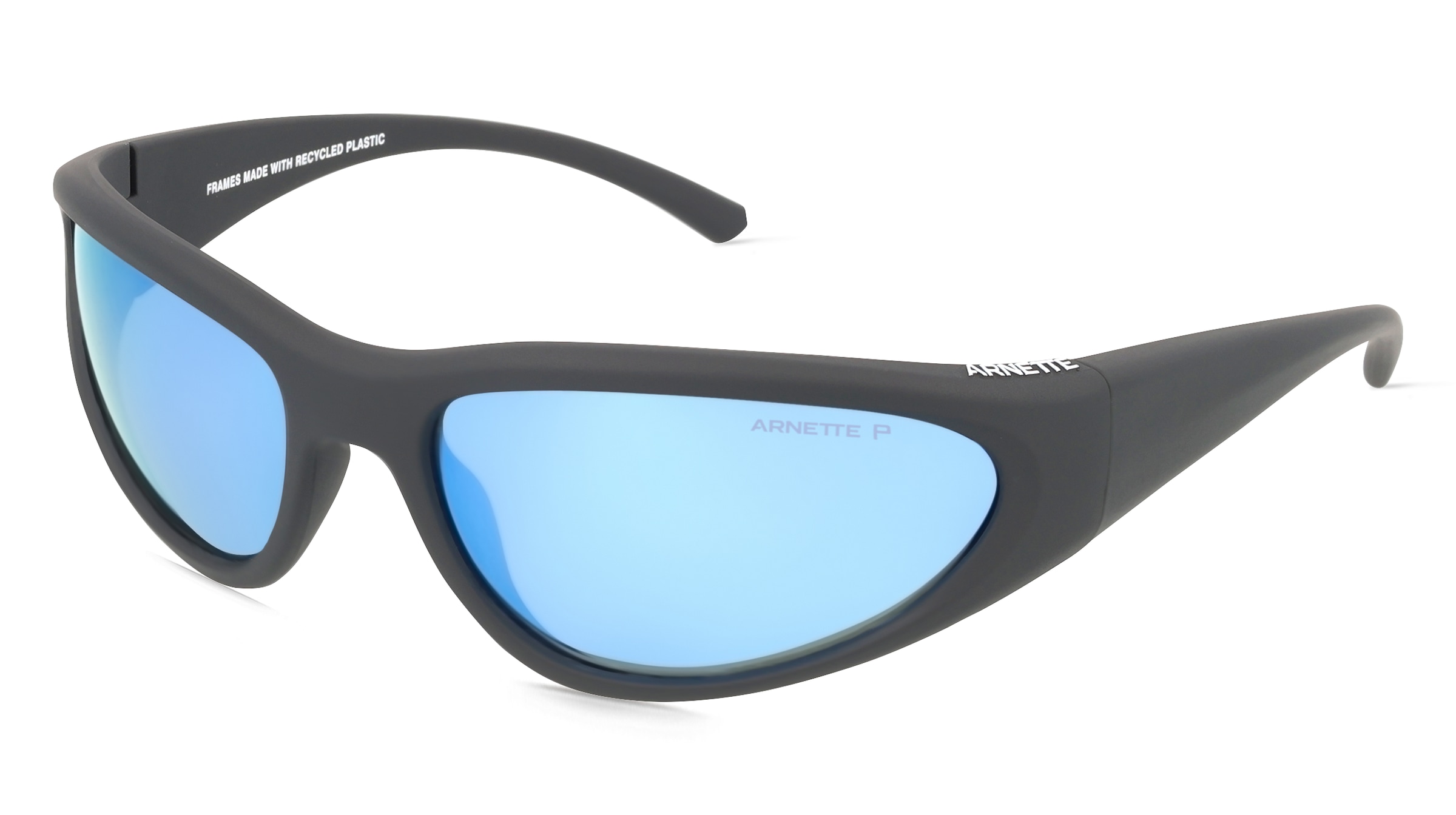 Arnette AN4352 Herren-Sonnenbrille Vollrand Oval Kunststoff-Gestell, Schwarz
