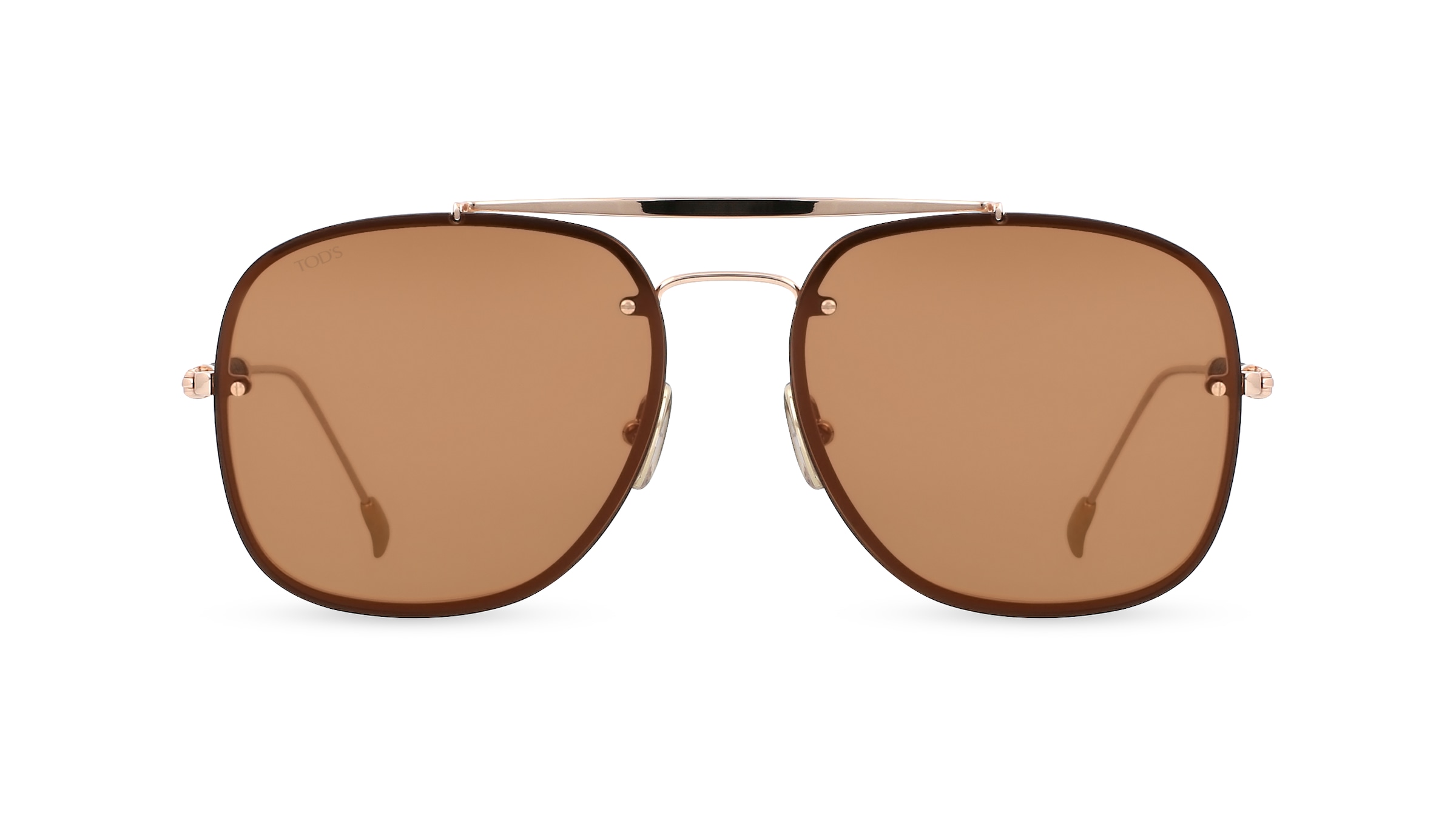 Tod's TO0322 Herren-Sonnenbrille Vollrand Pilot Metall-Gestell, gold