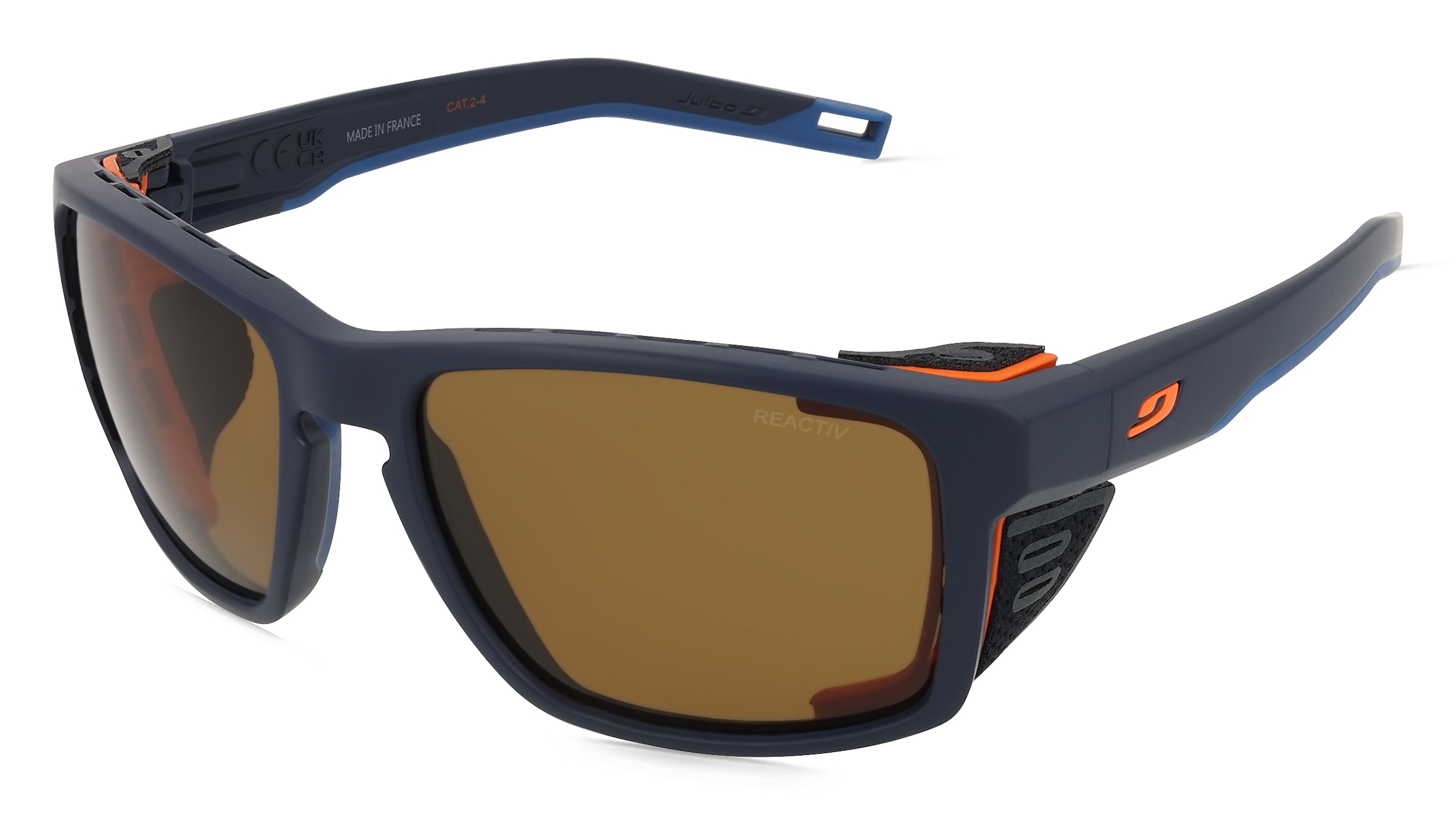 Julbo SHIELD J506 Unisex-Sonnenbrille Vollrand Eckig Kunststoff-Gestell, Blau