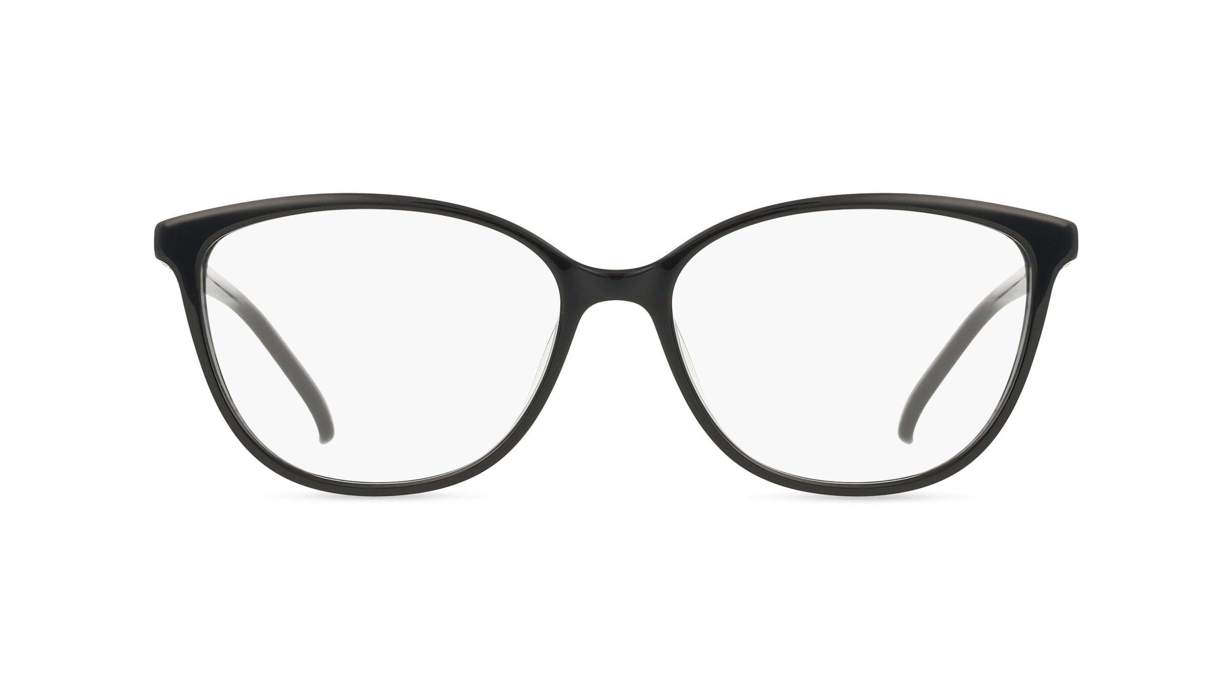 Fielmann BD 549 FLEX FA Damen-Brille inkl. Gläser Vollrand Butterfly Acetat-Gestell 53mm/15mm/140mm, schwarz