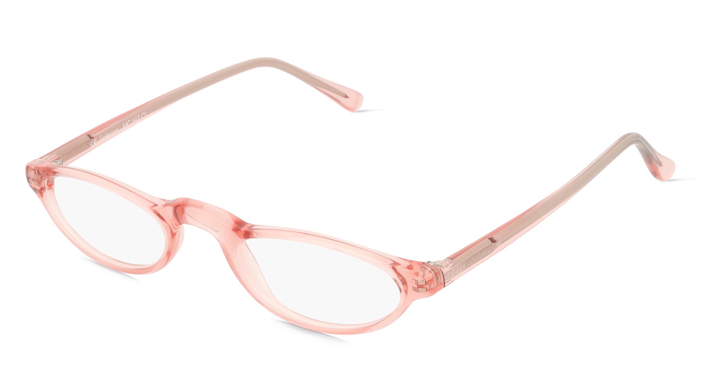 Fielmann MC 617 CL Damen-Brille inkl. Gläser Vollrand Halb Propionat-Gestell 46/21/140, Pink