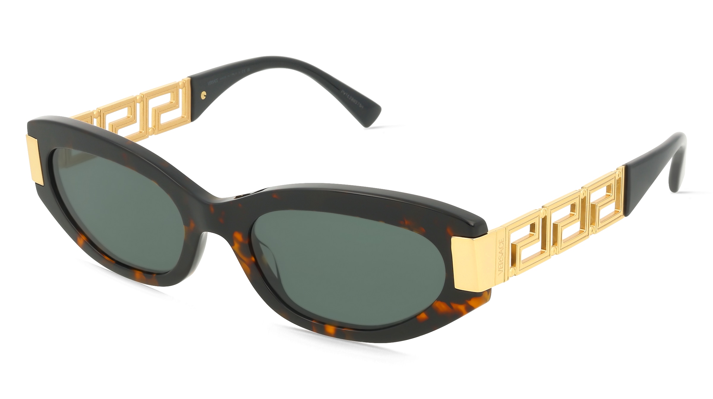 Versace 0VE4501 Damen-Sonnenbrille Vollrand Cat Eye Acetat-Gestell, Braun