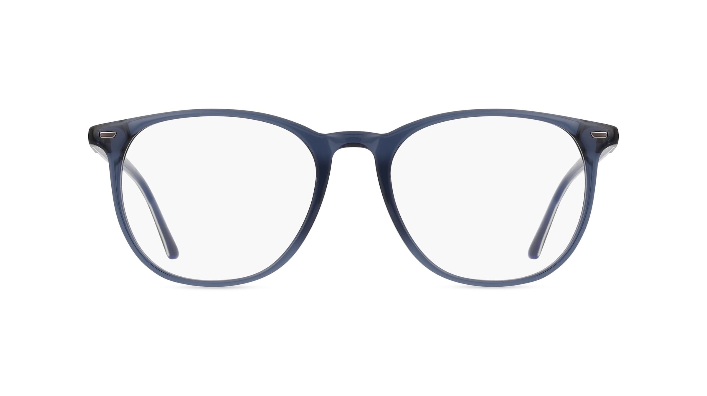 Jaguar J 1522 Unisex-Brille inkl. Gläser Vollrand Rund Acetat-Gestell 52mm/18mm/145mm, blau