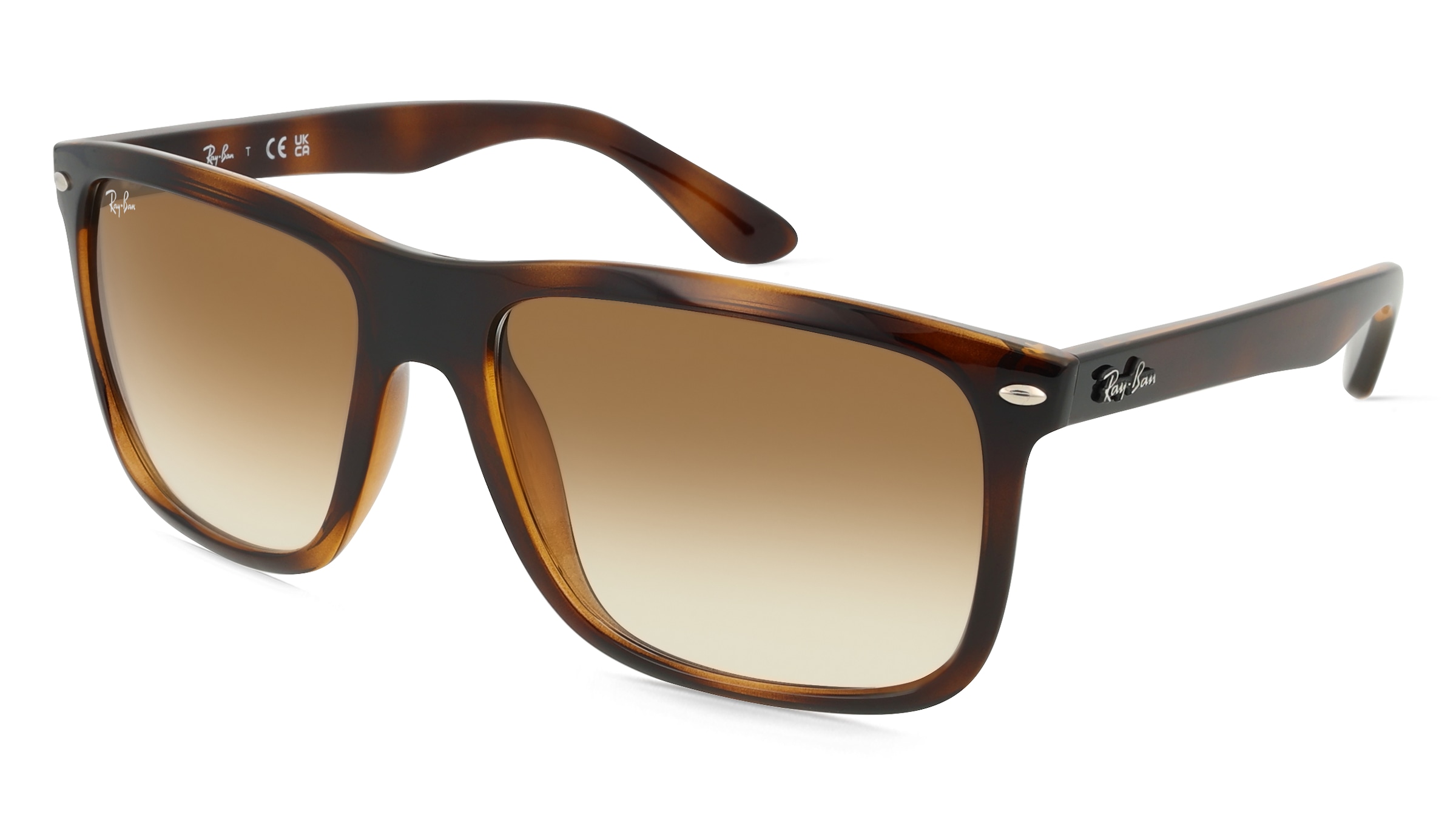 Ray-Ban RB4547 Unisex-Sonnenbrille Vollrand Quadratisch Kunststoff-Gestell, braun