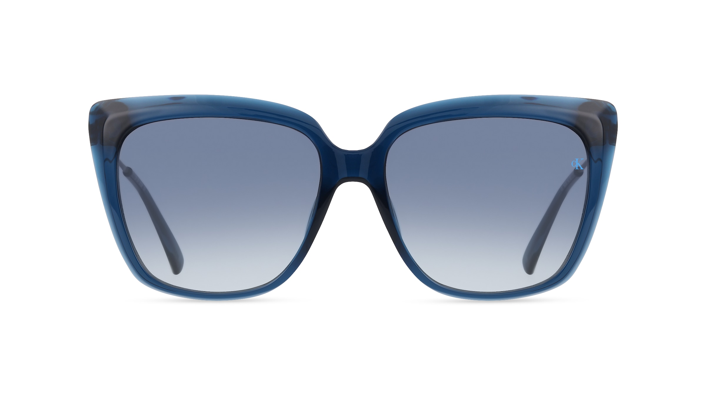 Calvin Klein Jeans CKJ22601S Damen-Sonnenbrille Vollrand Butterfly Kunststoff-Gestell, blau