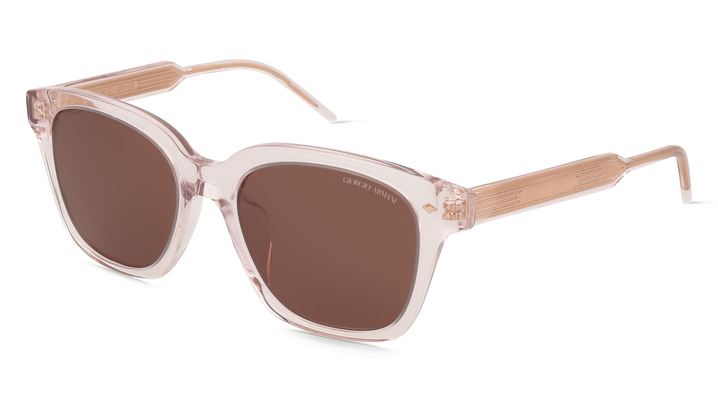 Giorgio Armani 0AR8210U Damen-Sonnenbrille Vollrand Quadratisch Acetat-Gestell, Pink