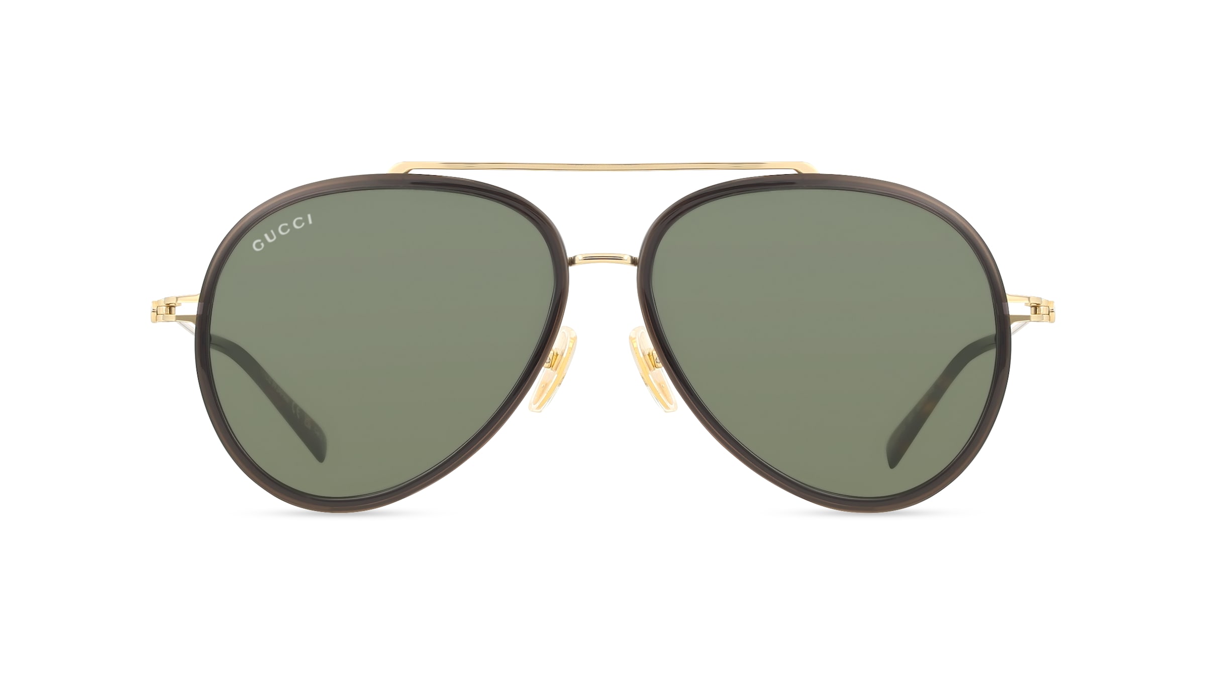 Gucci GG1981S Herren-Sonnenbrille Vollrand Pilot Kunststoff-Gestell, grau