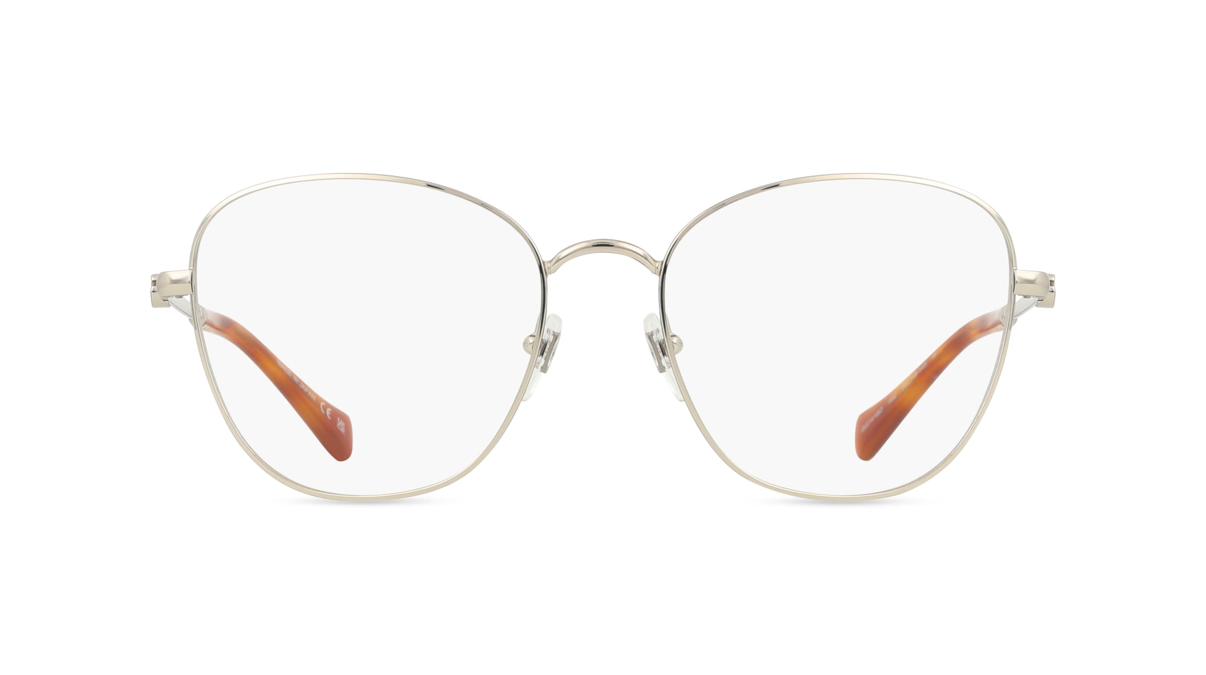 Gucci GG1418O Unisex-Brille inkl. Gläser Vollrand Butterfly Metall-Gestell 55/18/145, silber