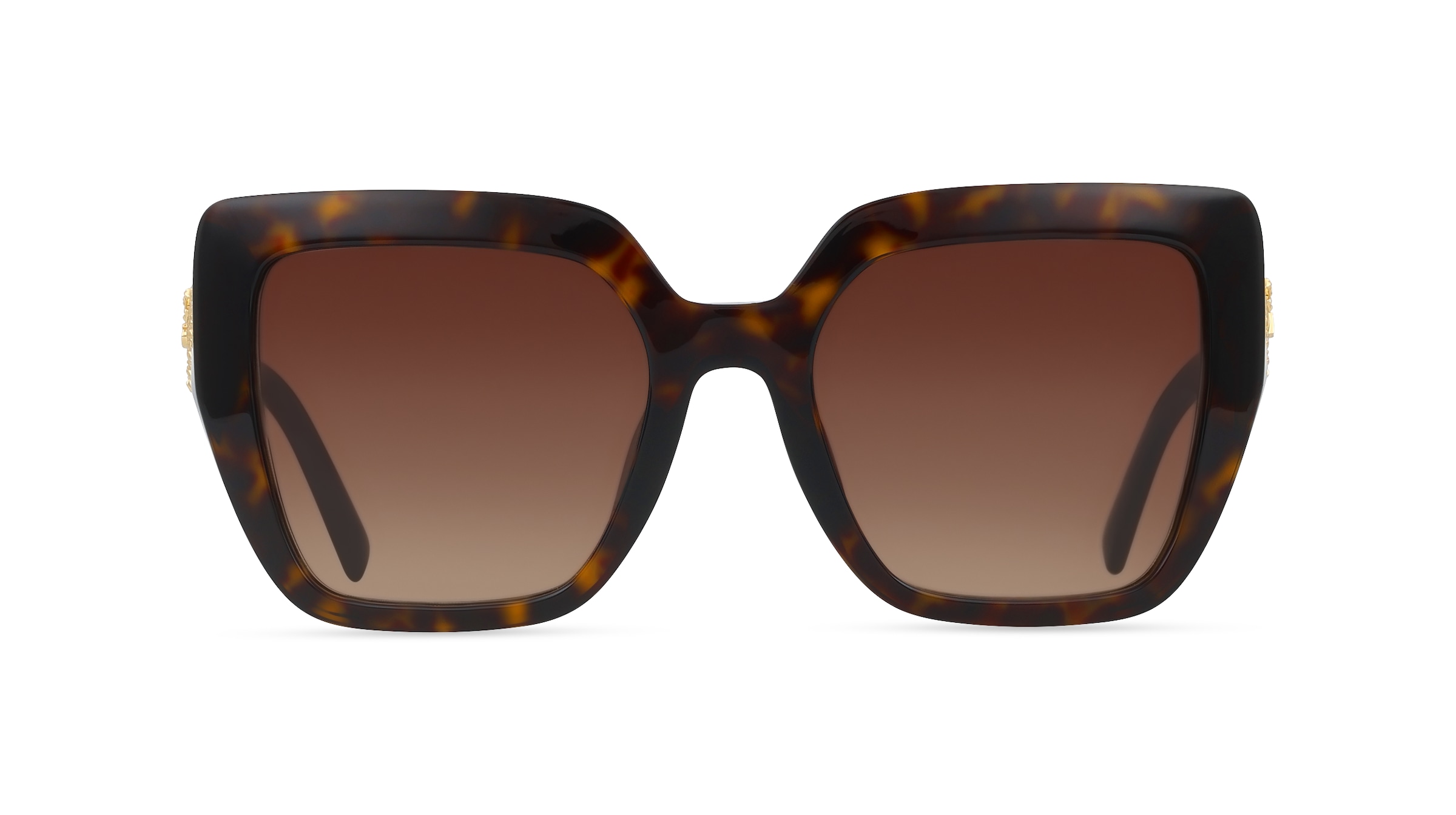 Dolce&amp;Gabbana DG4538 Damen-Sonnenbrille Vollrand Quadratisch Acetat-Gestell, Havanna