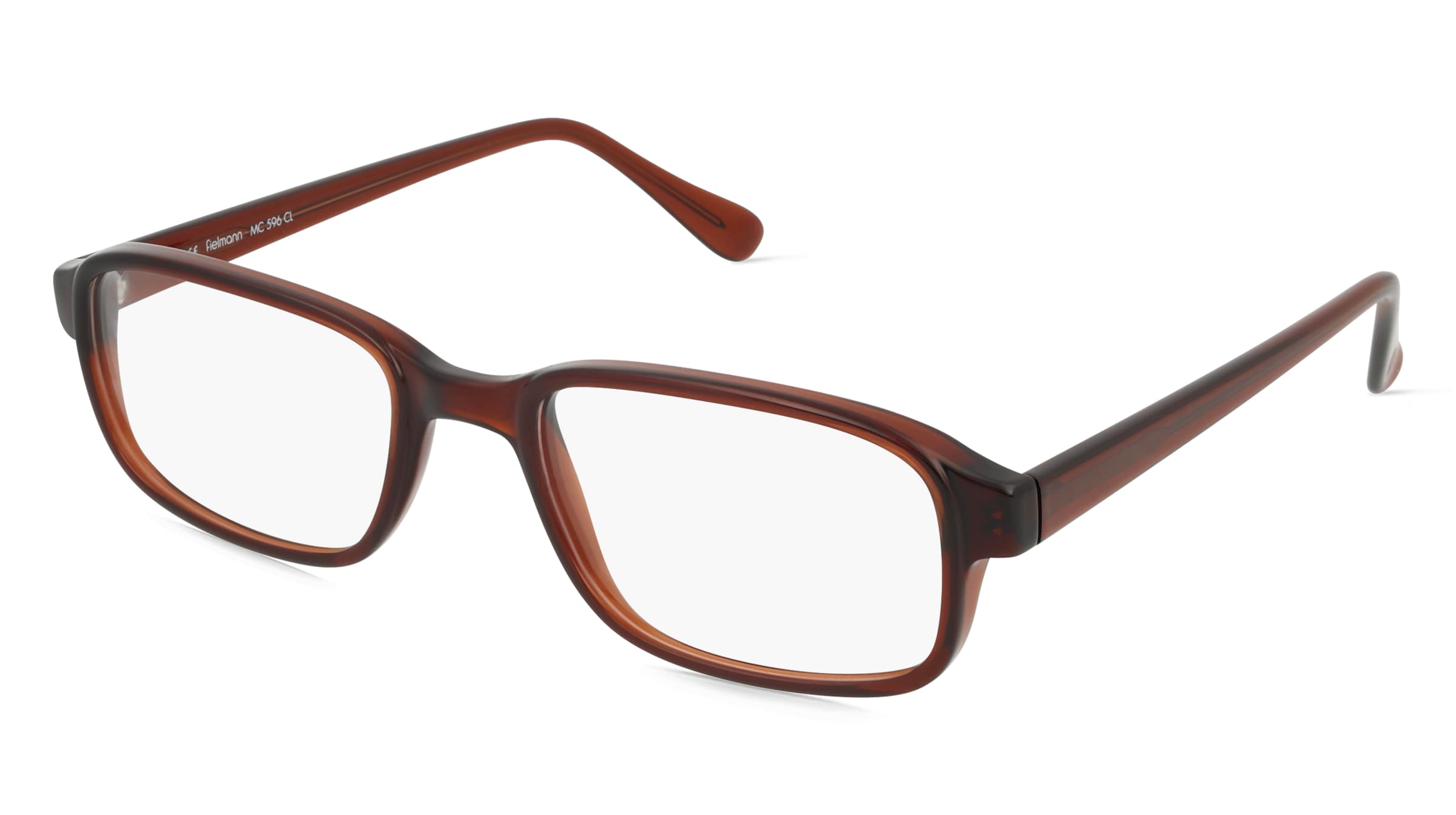 Fielmann MC 596 CL Herren-Brille inkl. Gläser Vollrand Quadratisch Propionat-Gestell 52/19/140, Braun