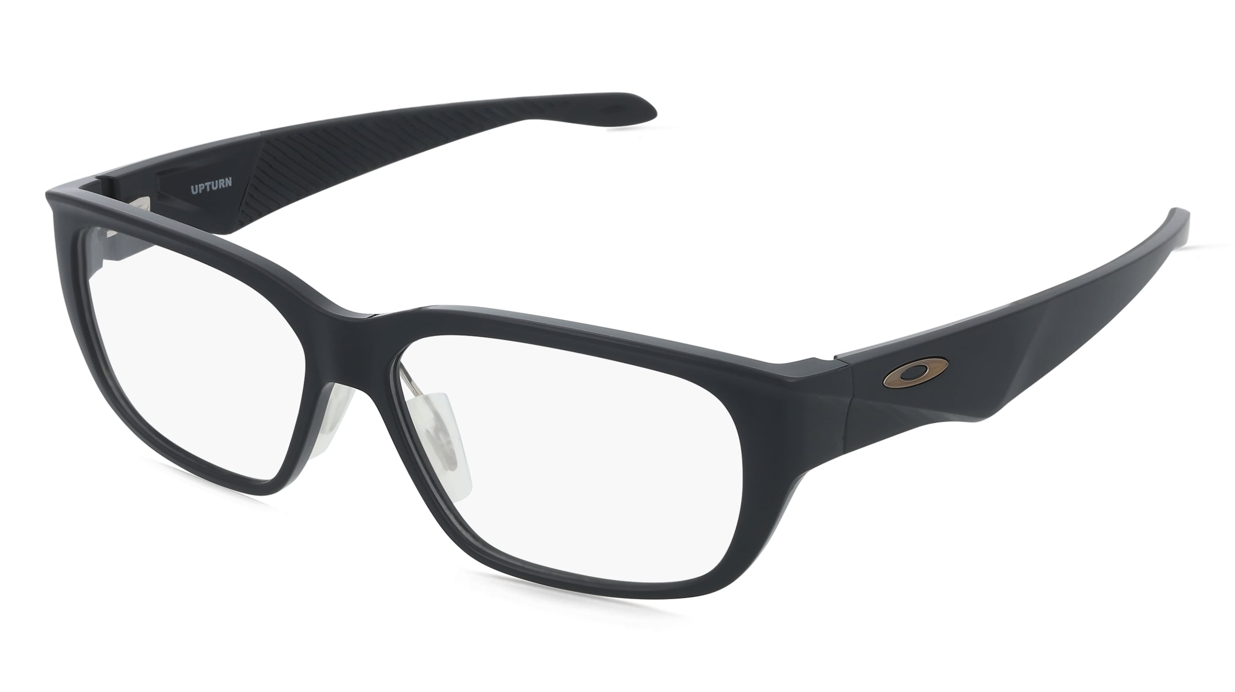 Oakley 0OX8192D UPTURN Unisex-Brille inkl. Gläser Vollrand Eckig Kunststoff-Gestell 56/14/136, Schwarz