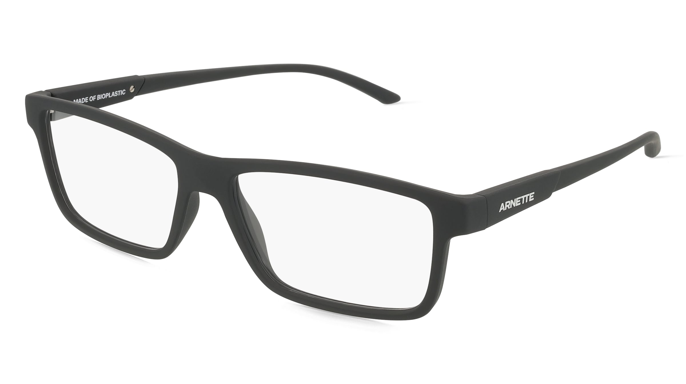 Arnette 0AN7216 CROSS FADE II Herren-Brille inkl. Gläser Vollrand Quadratisch Kunststoff-Gestell 54/15/140, Schwarz