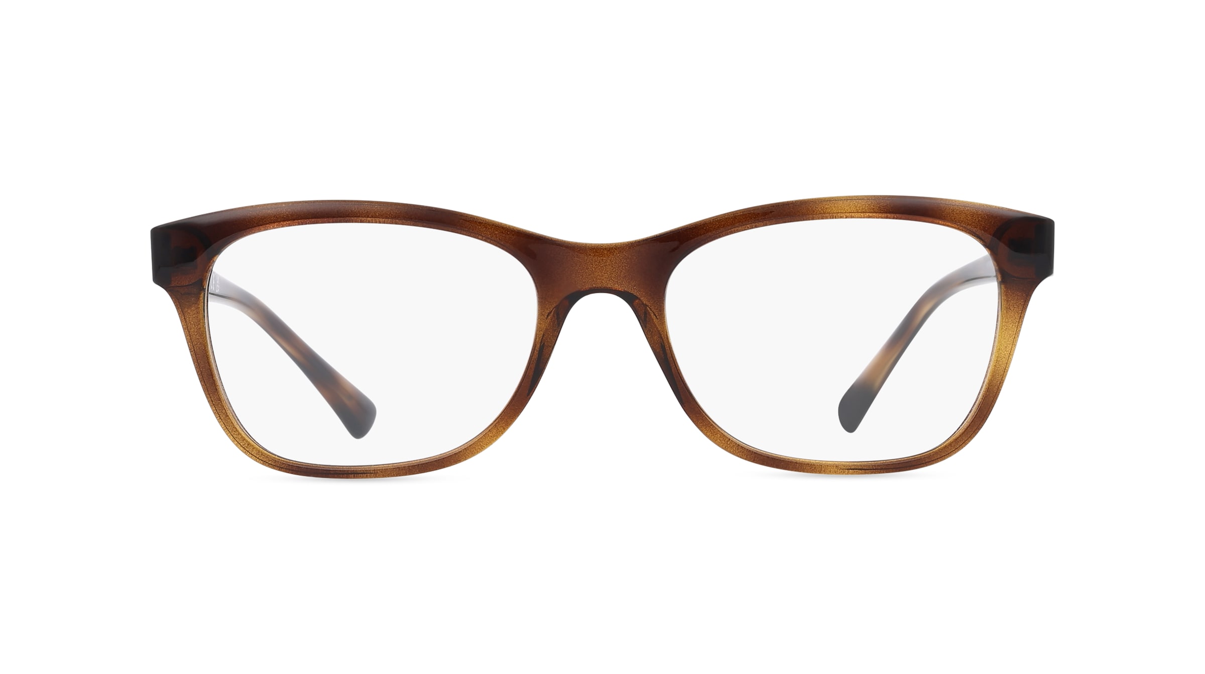 Vogue VO5424B Damen-Brille inkl. Gläser Vollrand Rechteckig Kunststoff-Gestell 53mm/18mm/140mm, braun