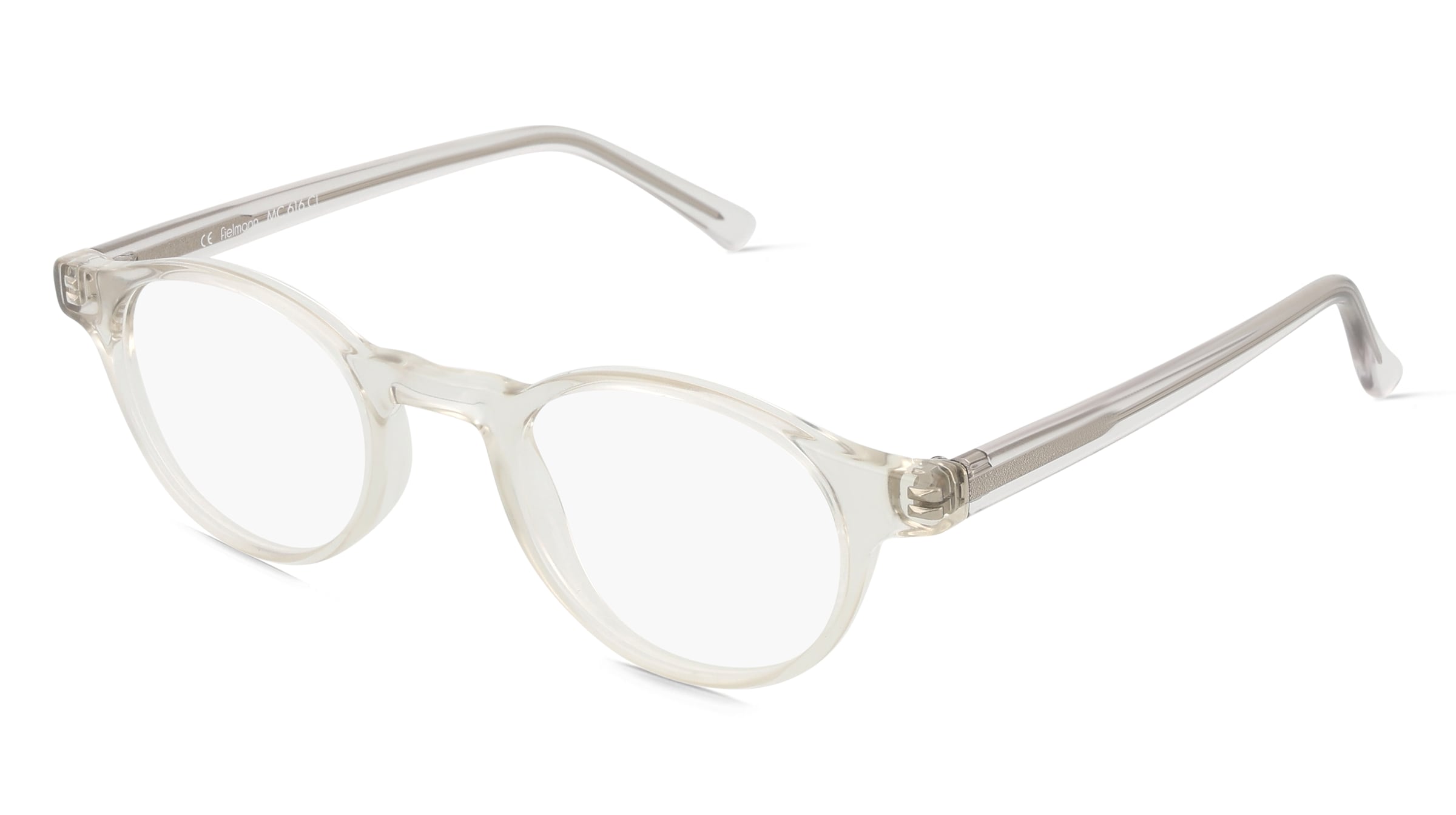 Fielmann MC 616 CL MADDOX Unisex-Brille inkl. Gläser Vollrand Panto Propionat-Gestell 45mm/20mm/140mm, transparent