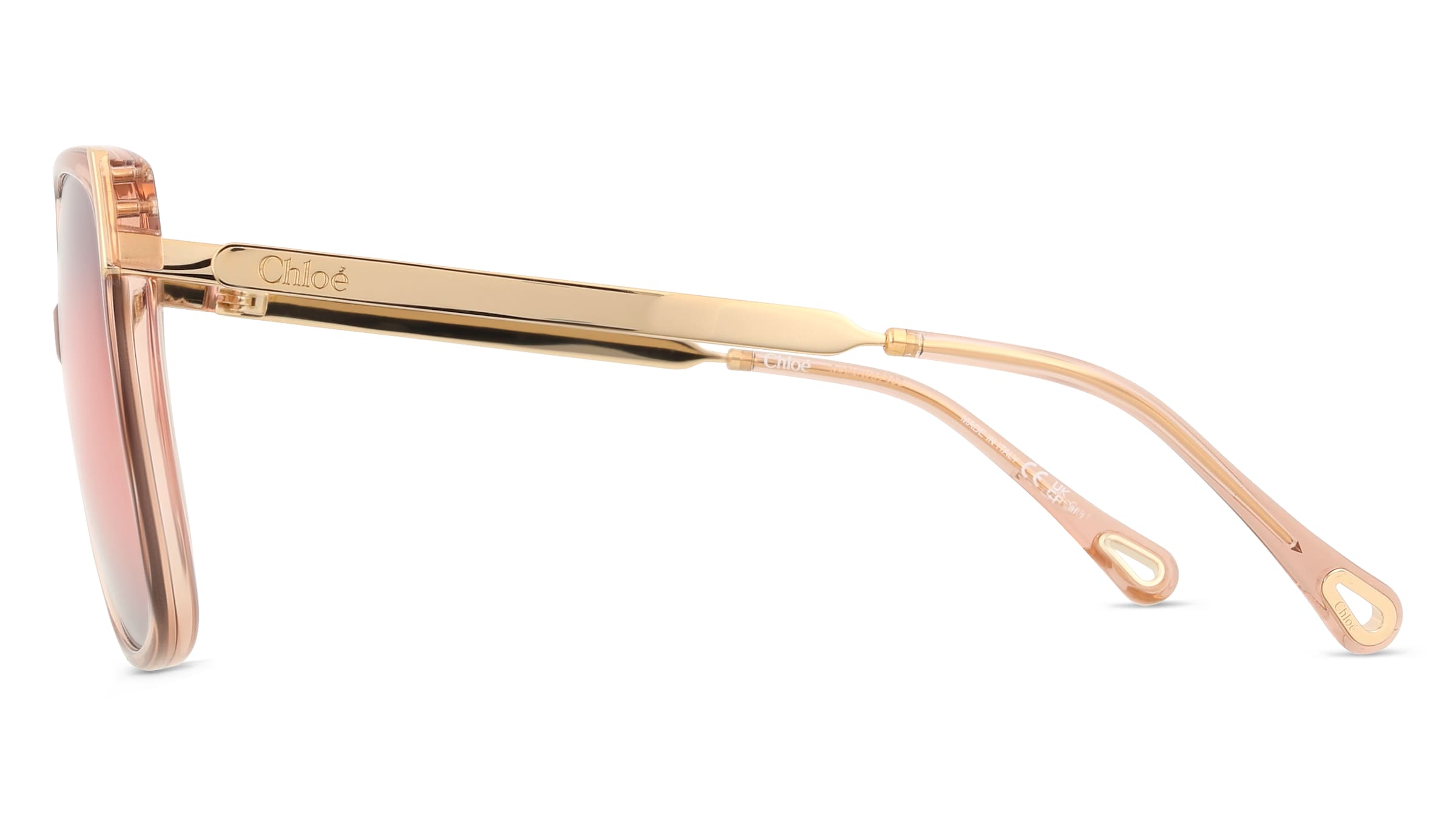 Thumbnail - Chloé CH0286S Damen-Sonnenbrille Vollrand Quadratisch Acetat-Gestell, braun