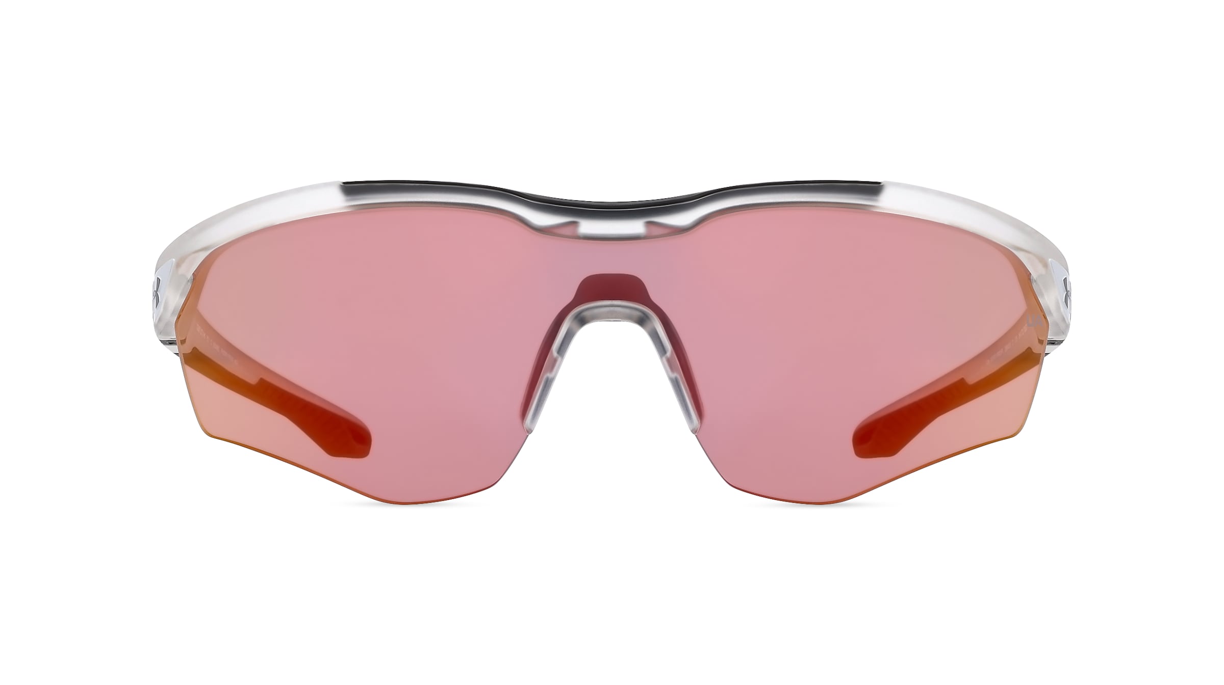 Under Armour UA YARD PRO/F Unisex-Sonnenbrille Vollrand Monoscheibe Kunststoff-Gestell, weiß