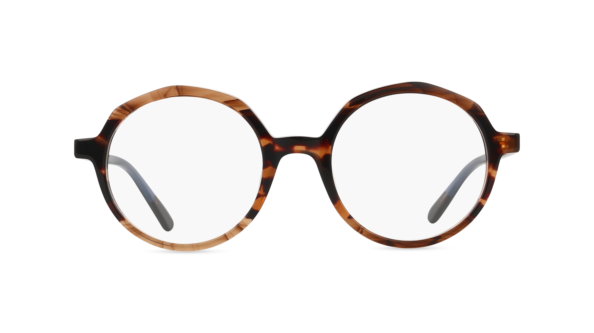 Comma 70189 Damen-Brille inkl. Gläser Vollrand Rund Kunststoff-Gestell 48mm/19mm/145mm, braun