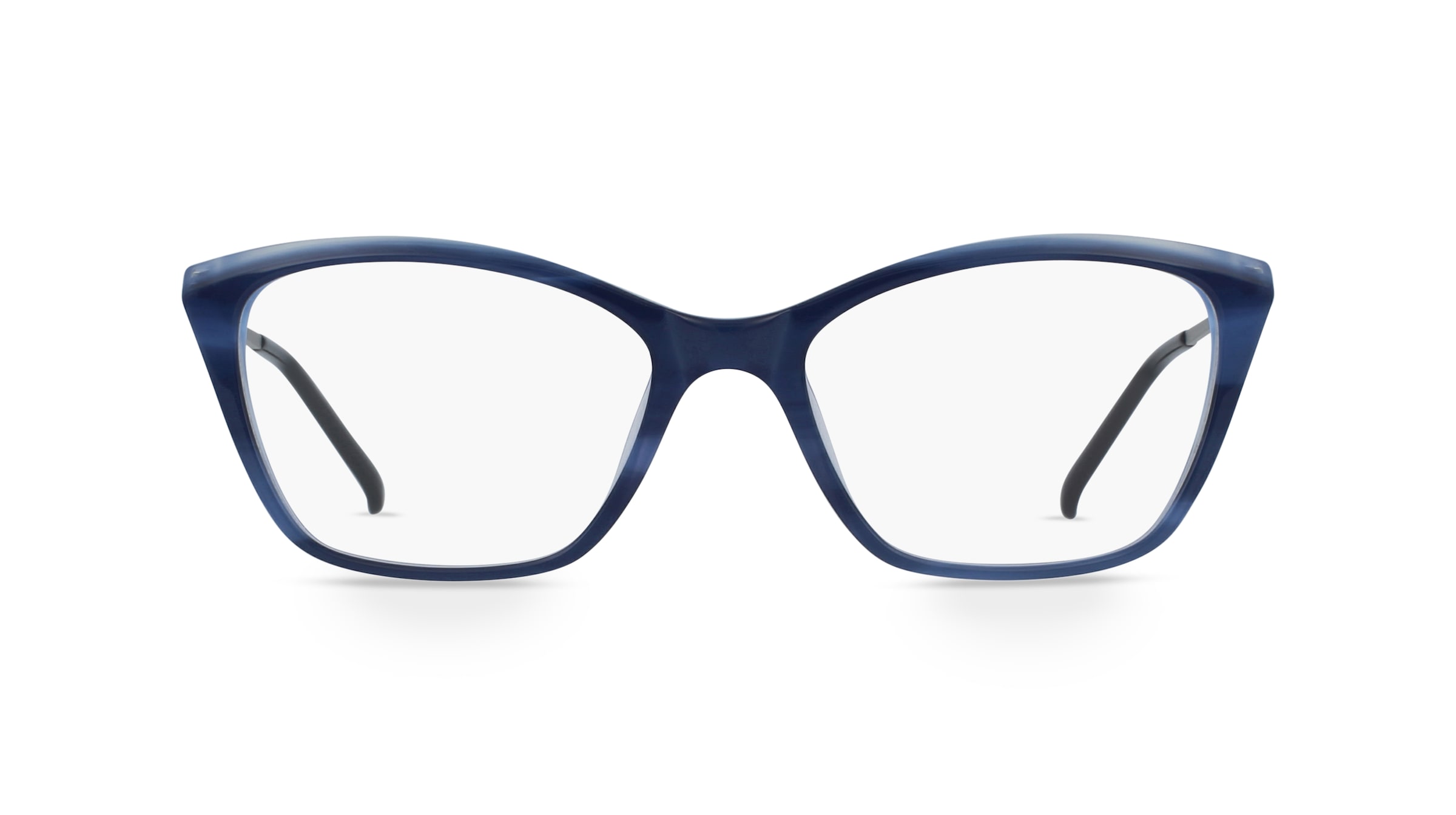 Fielmann BD 457 FLEX CL Damen-Brille inkl. Gläser Vollrand Butterfly Acetat-Gestell 52mm/17mm/135mm, blau