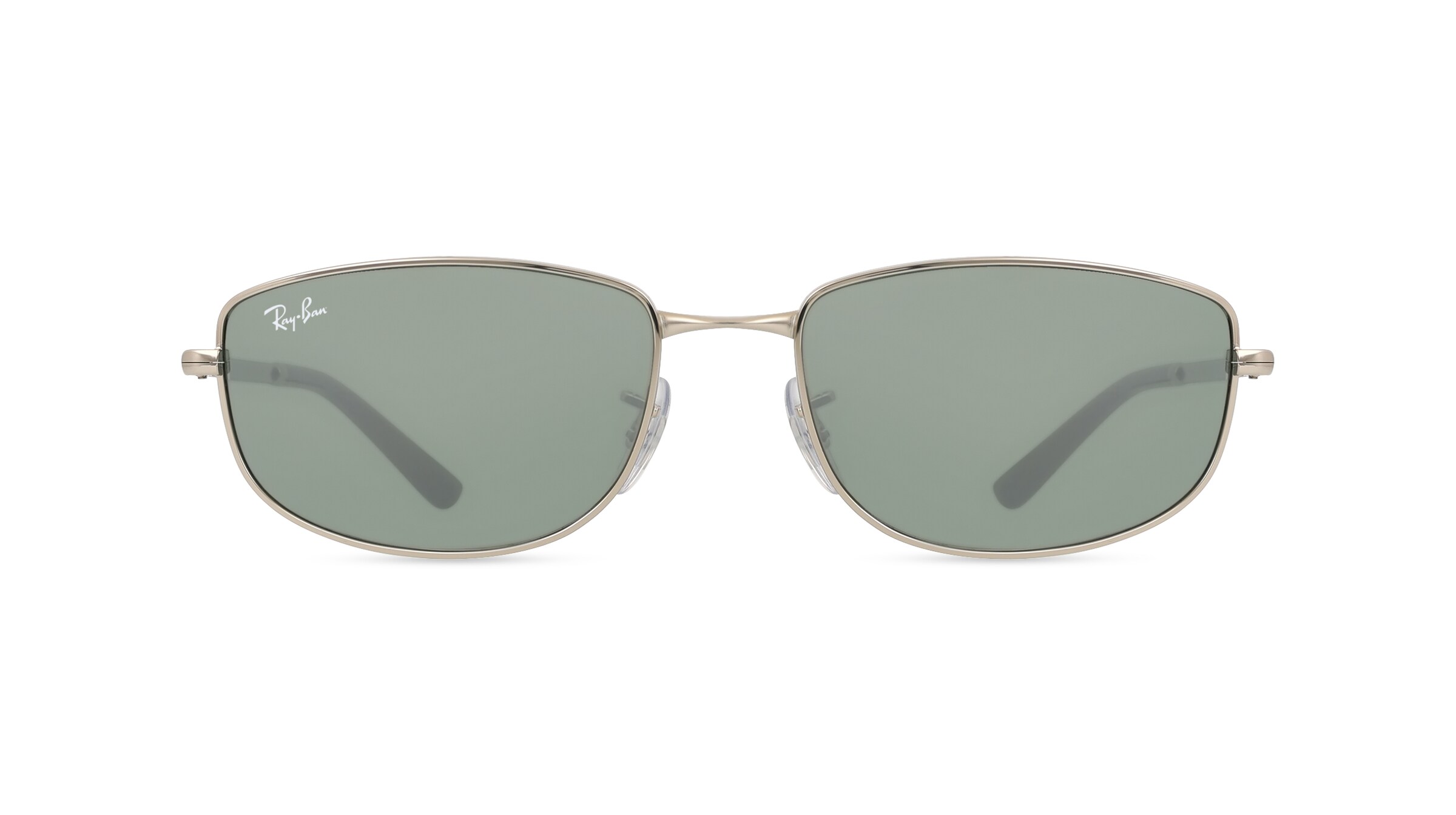 Ray-Ban 0RB3732 Unisex-Sonnenbrille Vollrand Eckig Metall-Gestell, silber