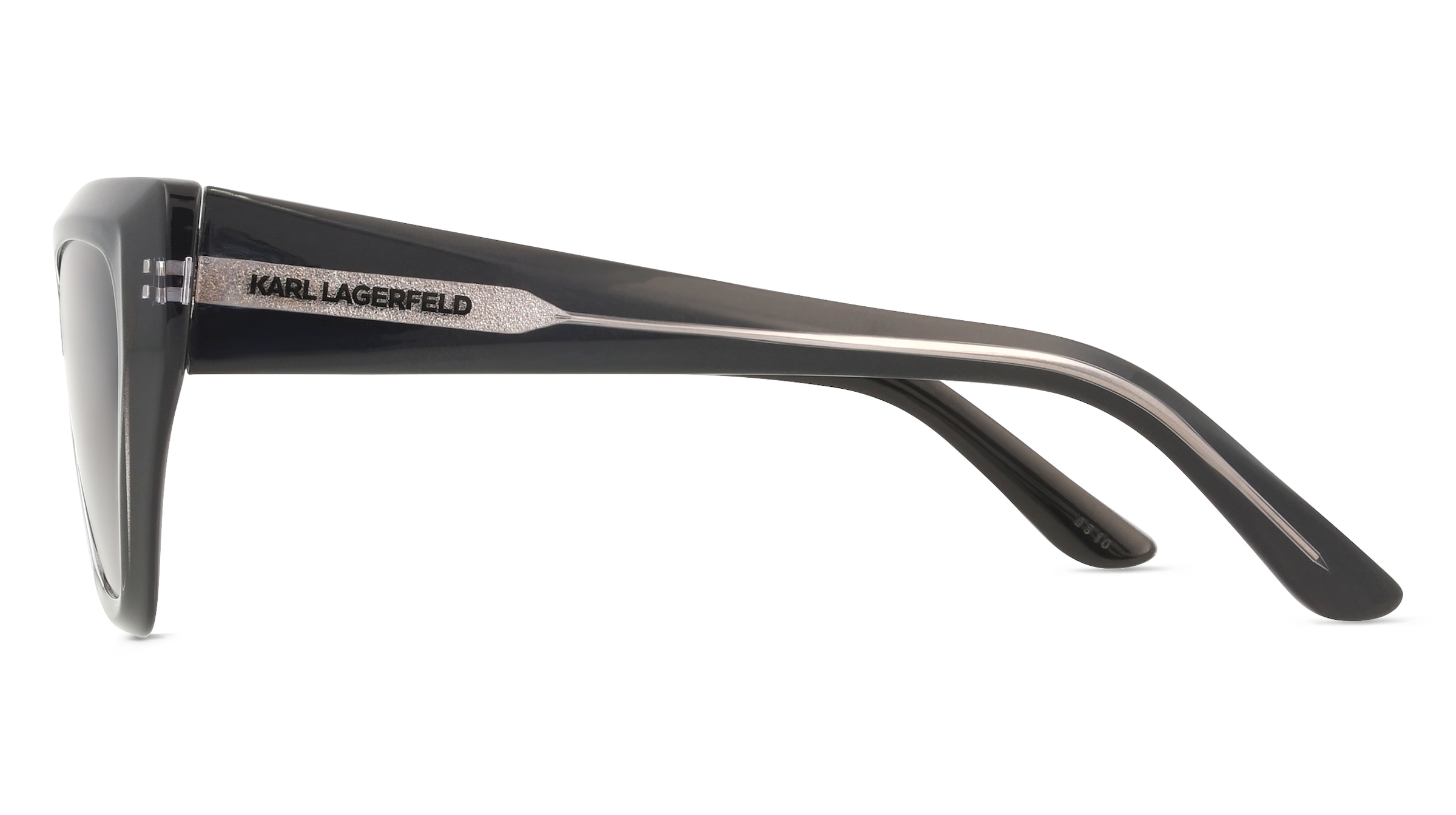 Thumbnail - Karl Lagerfeld KL6145S Unisex-Sonnenbrille Vollrand Butterfly TR90-Gestell, schwarz