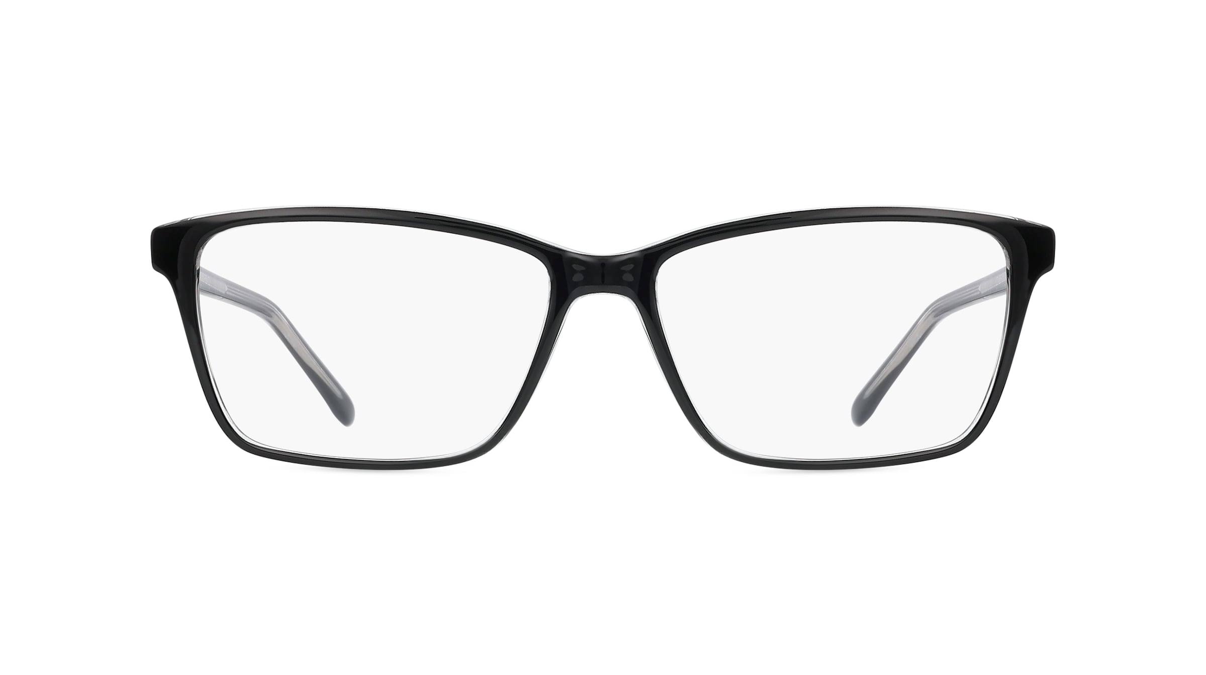 Fielmann OU 050 FLEX CL Damen-Brille inkl. Gläser Vollrand Eckig Acetat-Gestell 53mm/15mm/140mm, schwarz