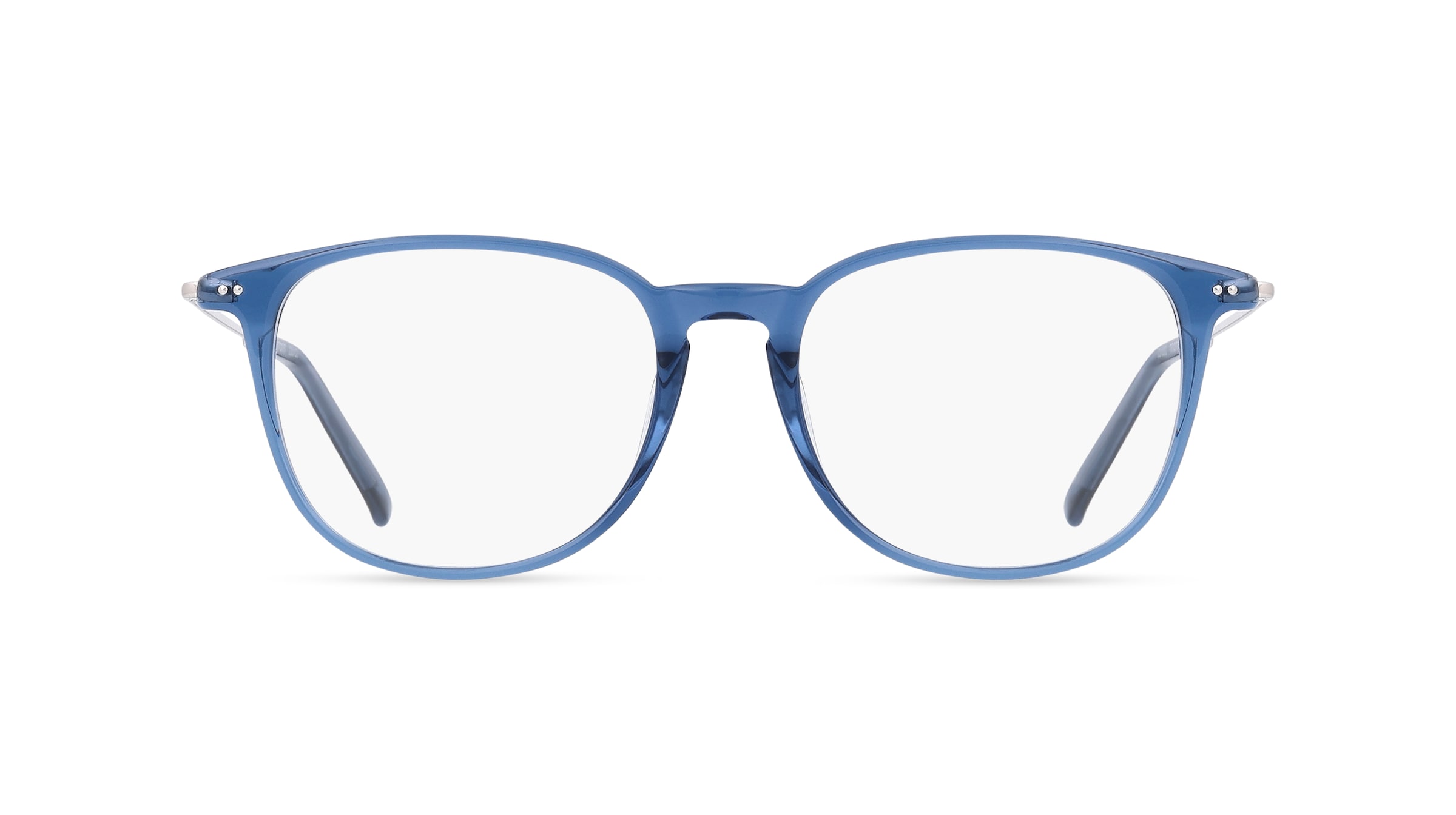 Fielmann 2205 CL Unisex-Brille inkl. Gläser Vollrand Eckig Kunststoff-Gestell 49mm/17mm/145mm, blau