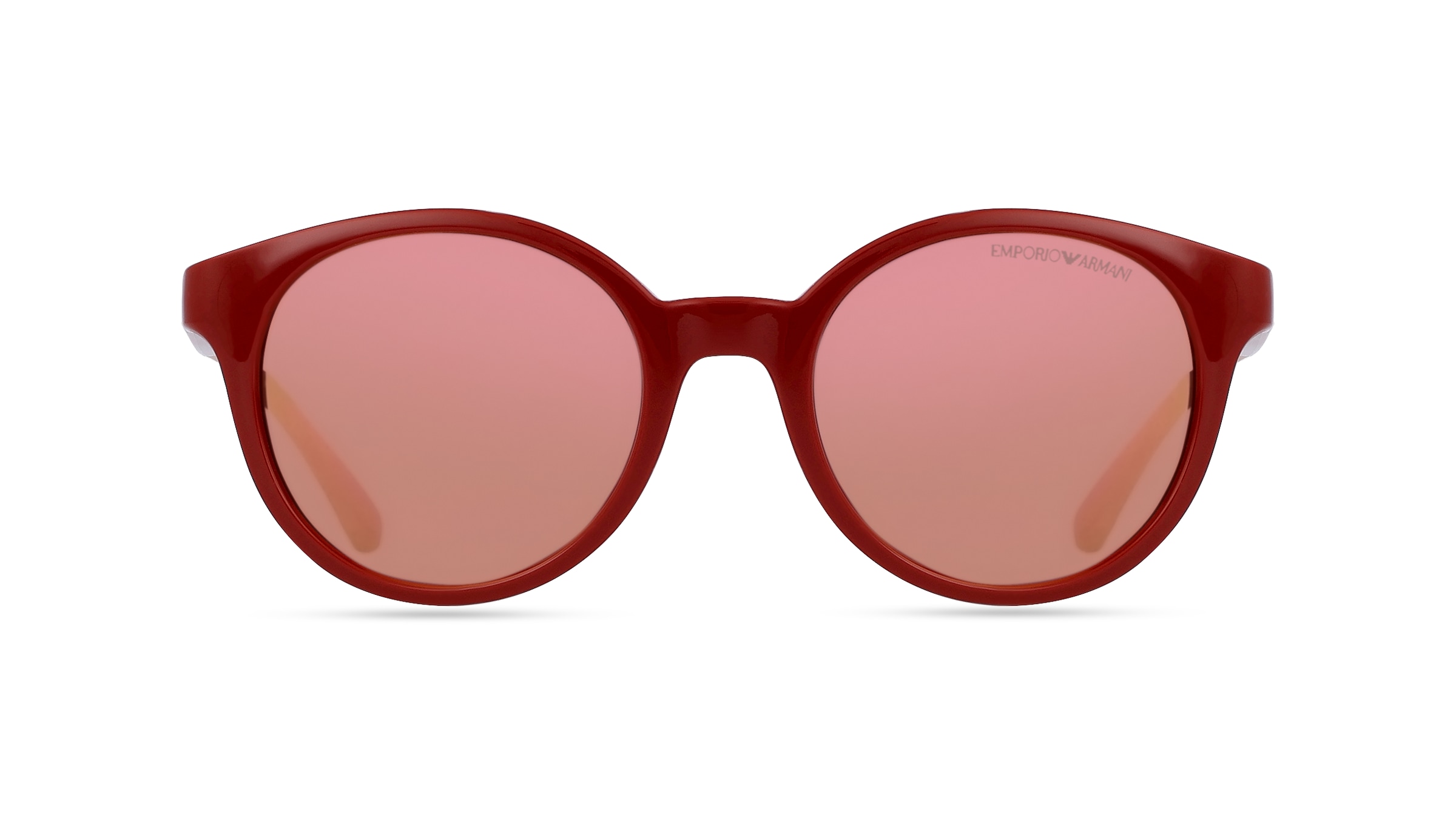 Emporio Armani EA4185 Damen-Sonnenbrille Vollrand Panto Kunststoff-Gestell, rot