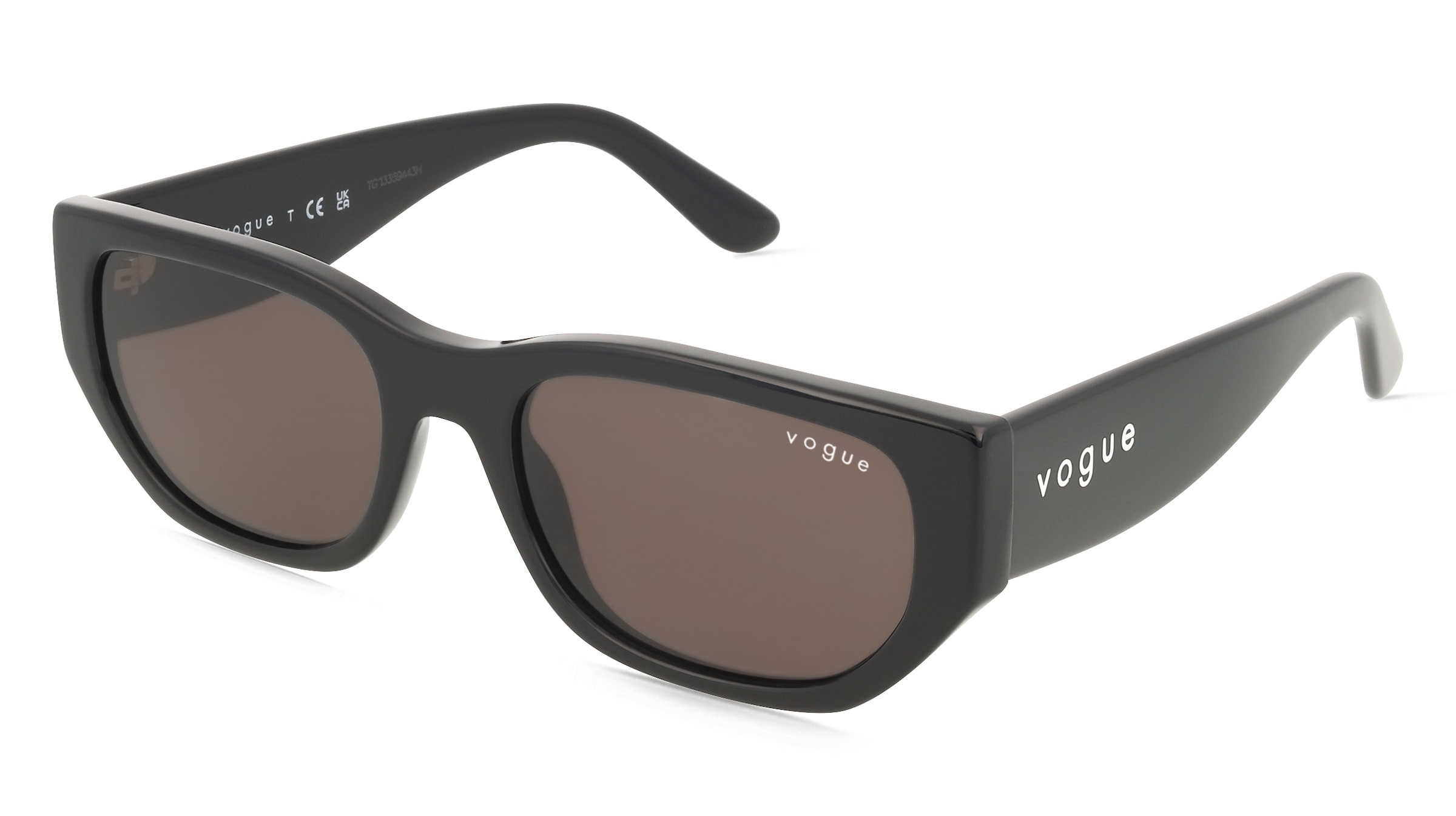 Vogue VO5586S Damen-Sonnenbrille Vollrand Eckig Acetat-Gestell, Schwarz