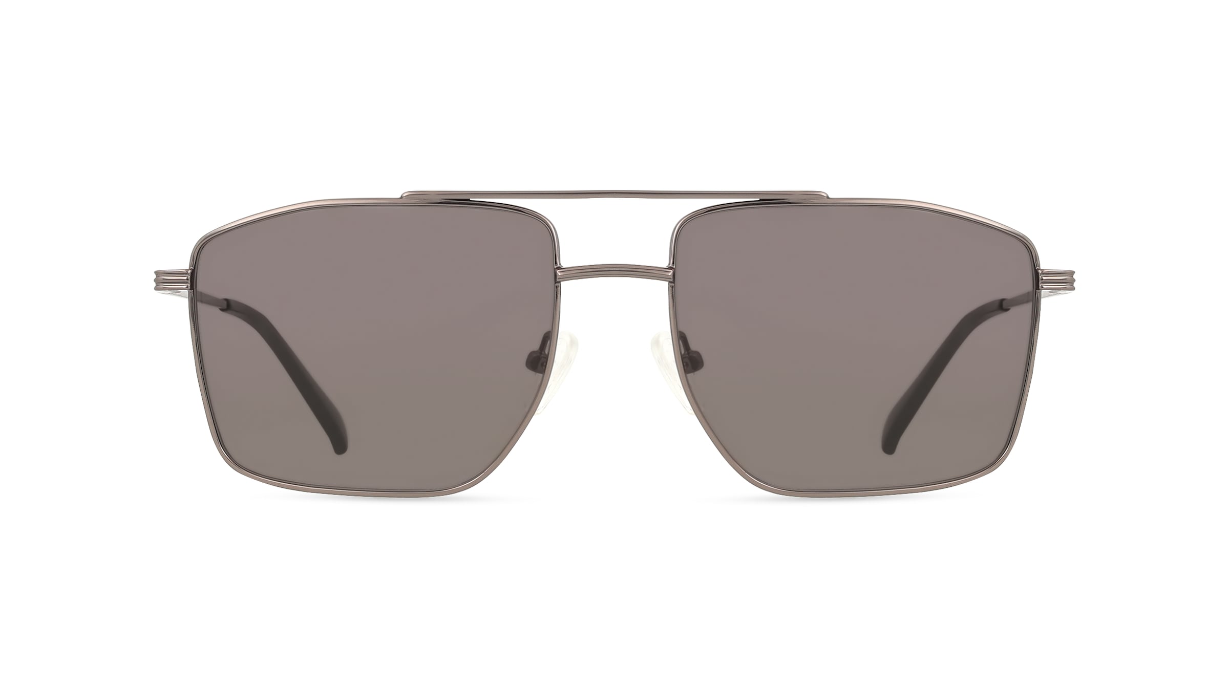 Fielmann BD 583 SUN FA BRIAN Herren-Sonnenbrille Vollrand Eckig Edelstahl-Gestell, grau