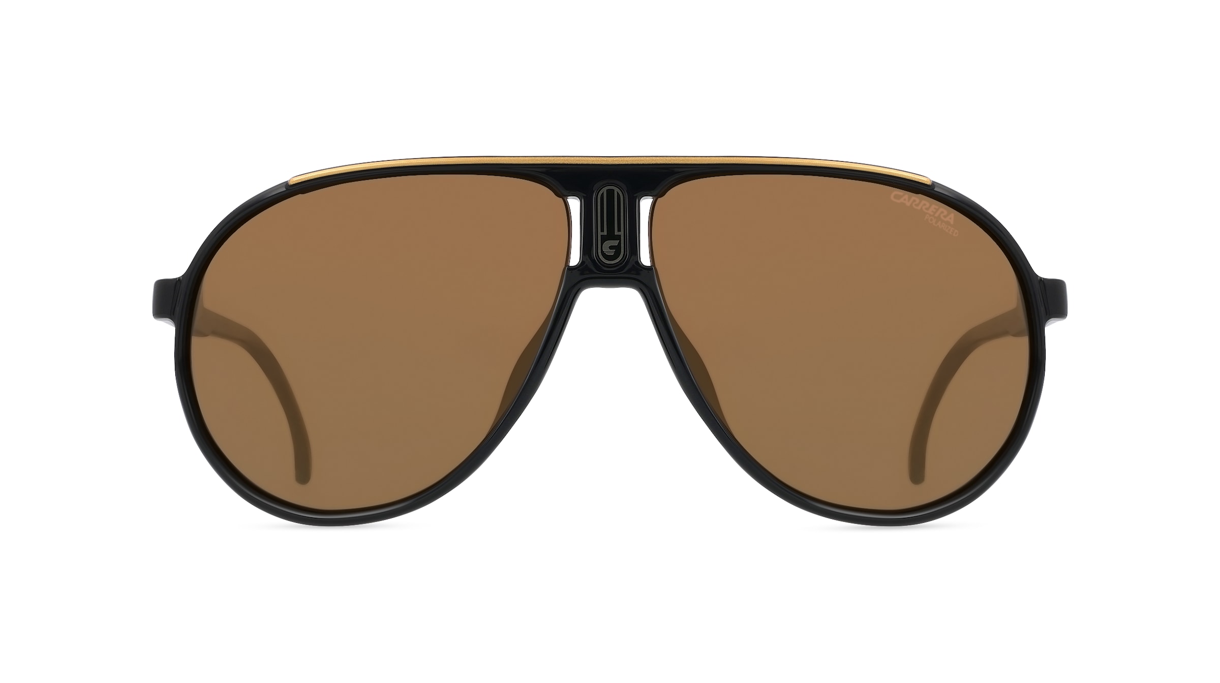 Carrera CHAMPION65/N Unisex-Sonnenbrille Vollrand Pilot Kunststoff-Gestell, schwarz