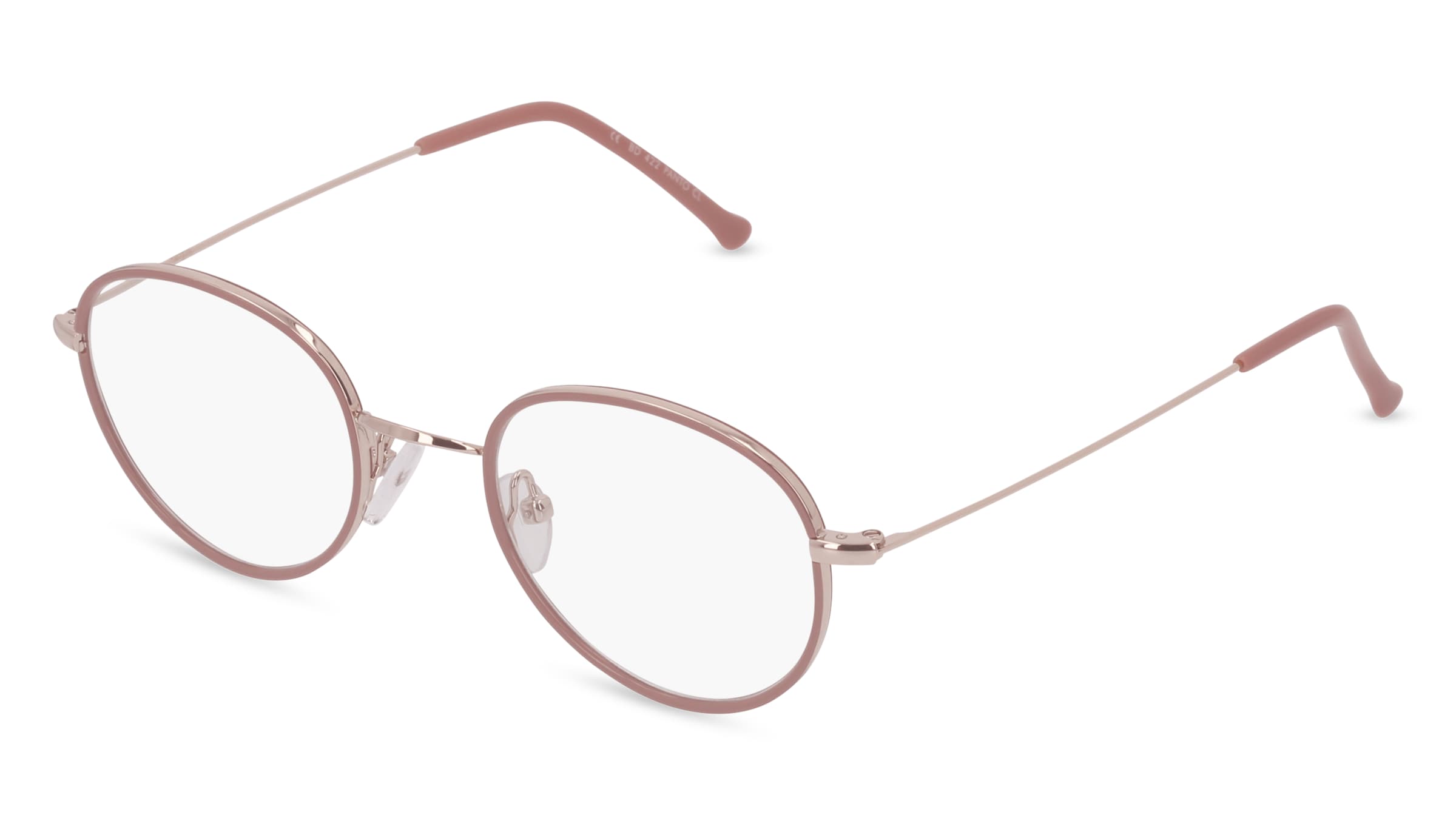 Fielmann BD 422 PANTO CL Unisex-Brille inkl. Gläser Vollrand Panto Edelstahl-Gestell 48/20/145, Gold