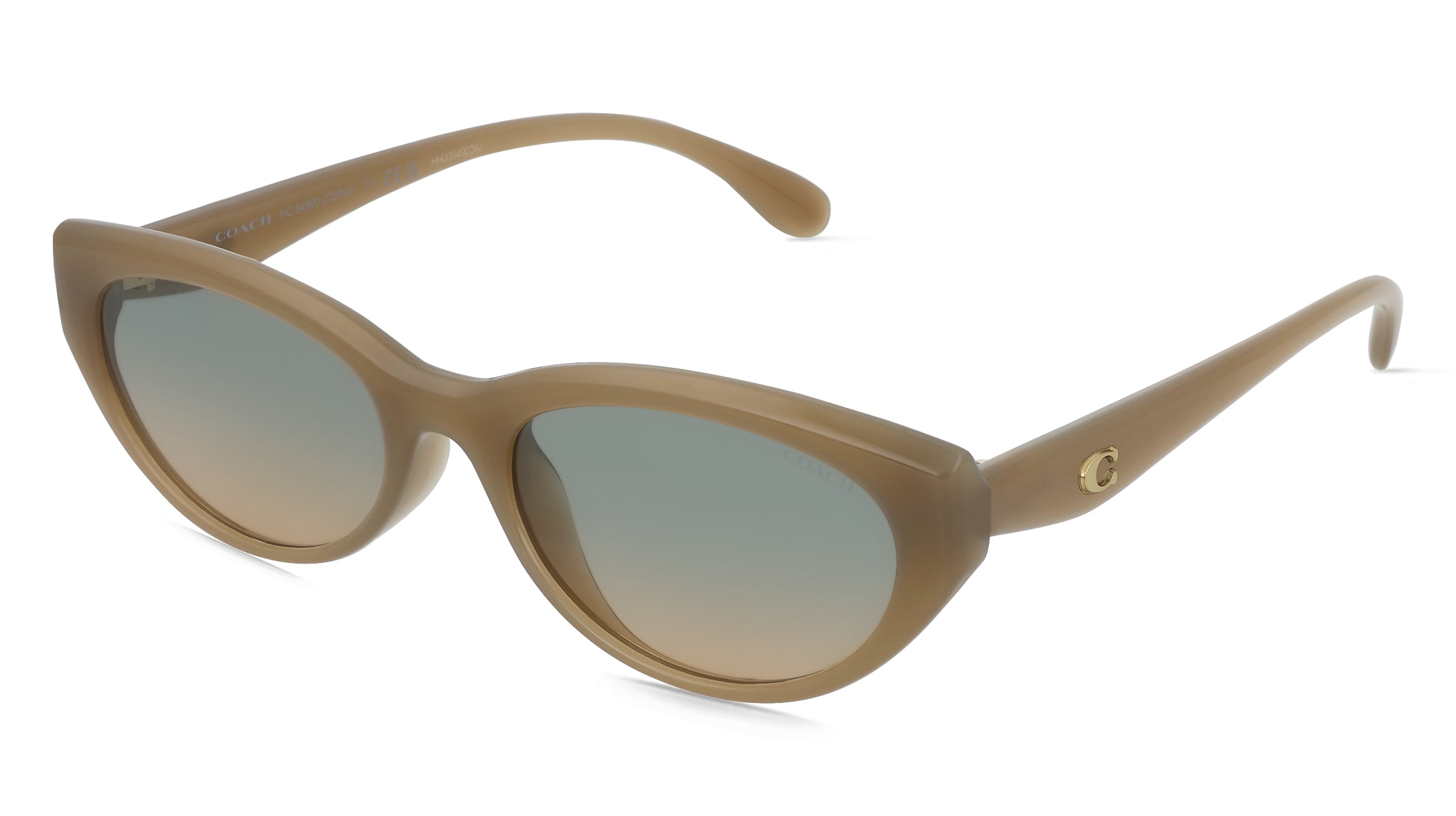 Coach HC8456D CDP42 Damen-Sonnenbrille Vollrand Quadratisch Kunststoff-Gestell, Beige