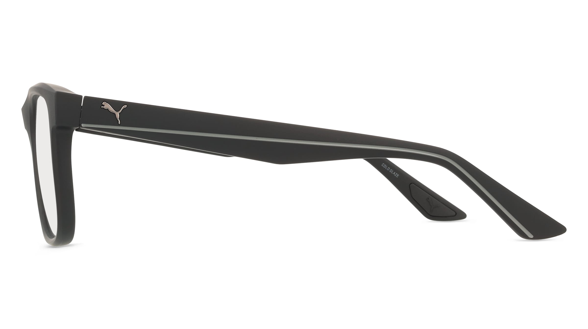 Thumbnail - Puma PU0443O Unisex-Brille inkl. Gläser Vollrand Quadratisch Kunststoff-Gestell 56/17/145, schwarz